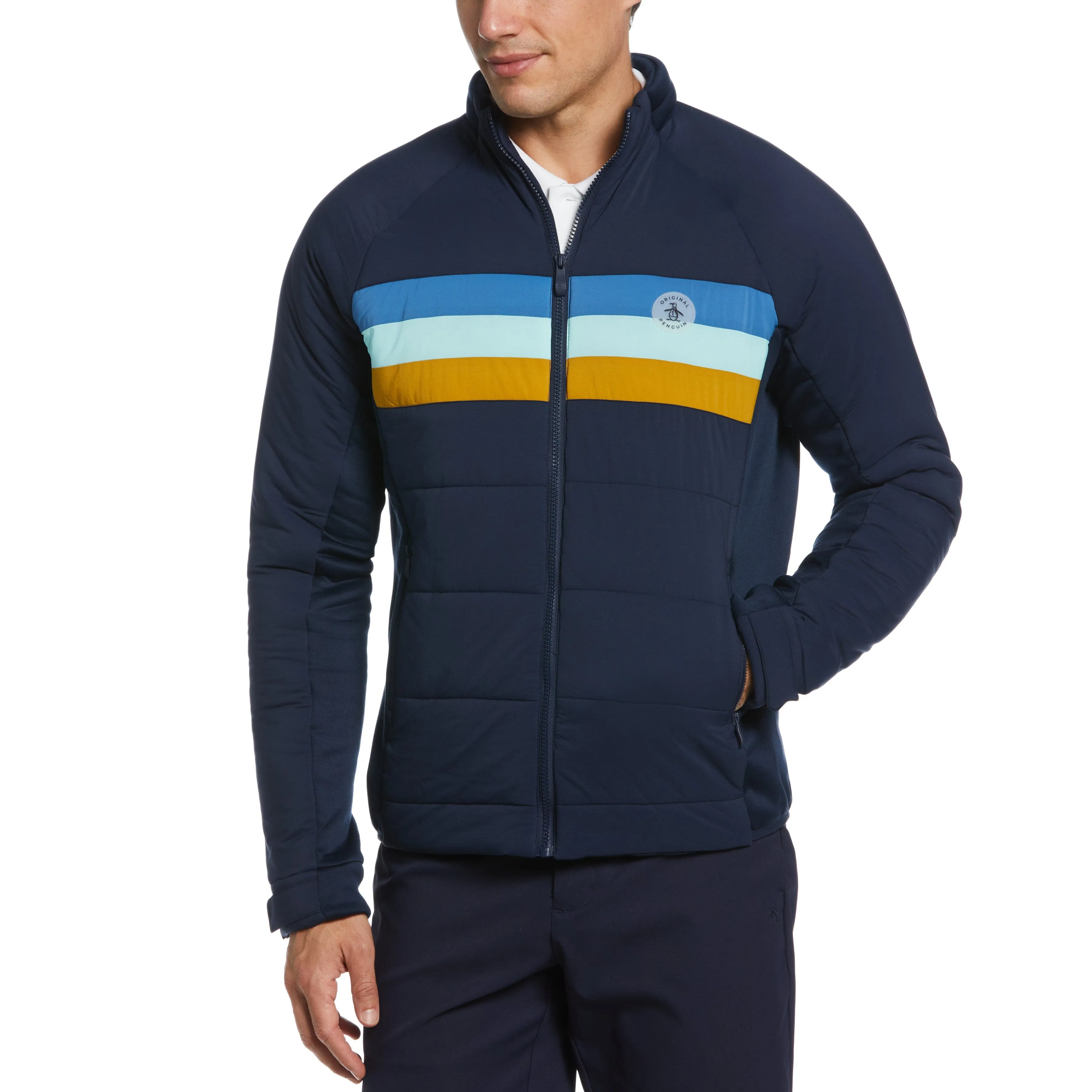 Full Zip 70s Insulated Golf Jacket sold by Original Penguin