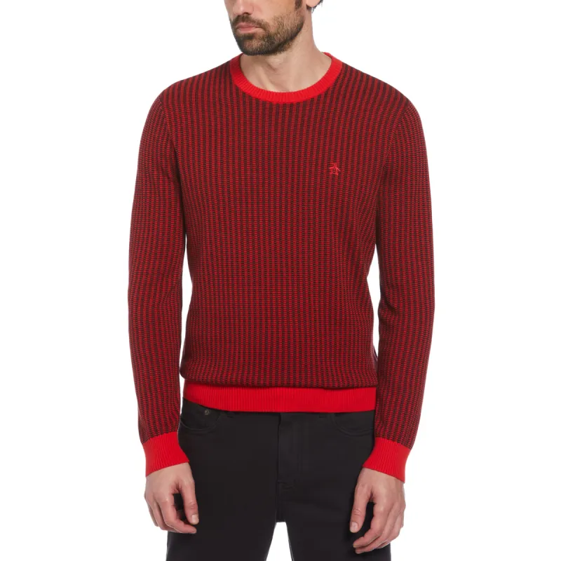 Tonal Jacquard Sweater sold by Original Penguin