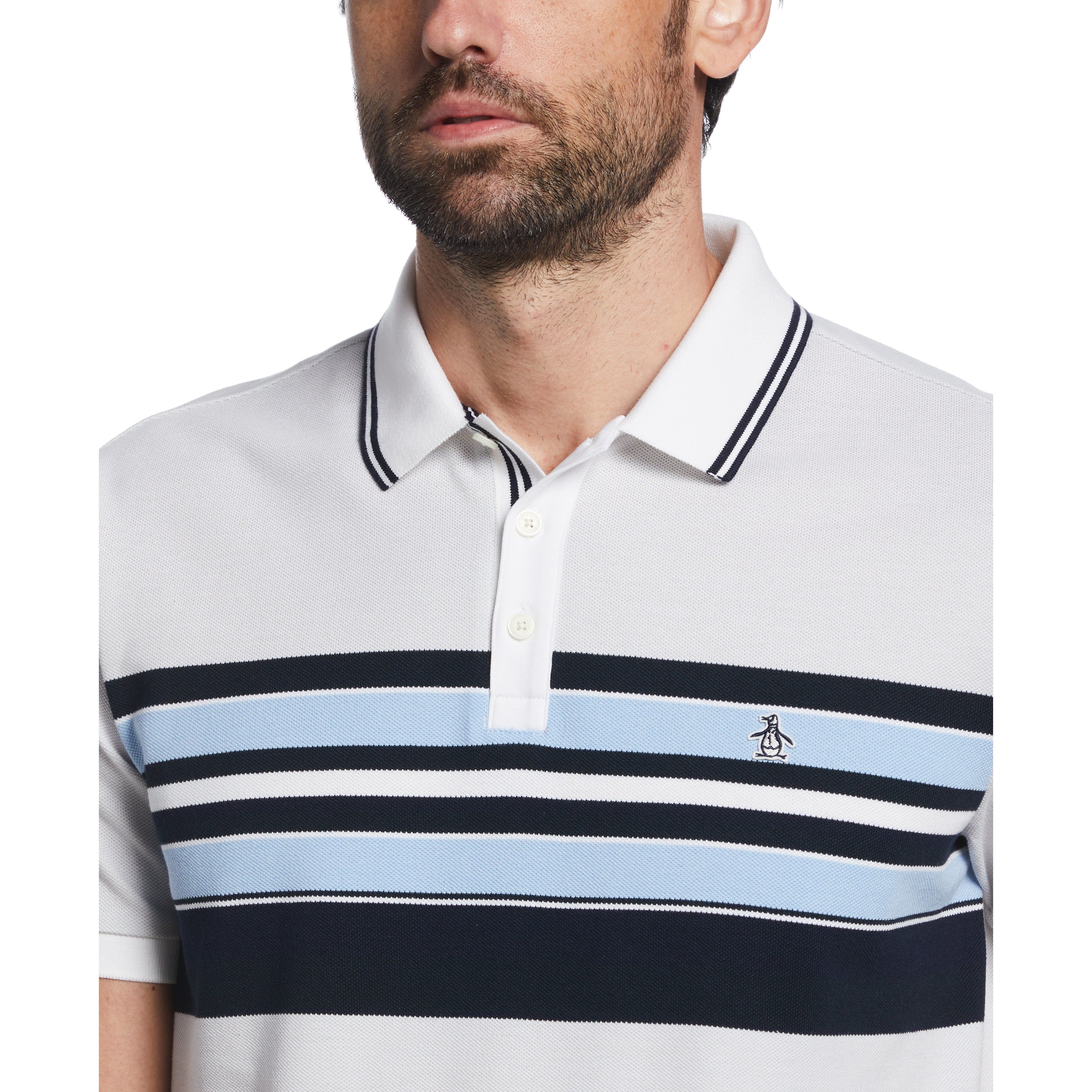 Engineered Stripe Birdseye Pique Polo sold by Original Penguin product image thumbnail 3