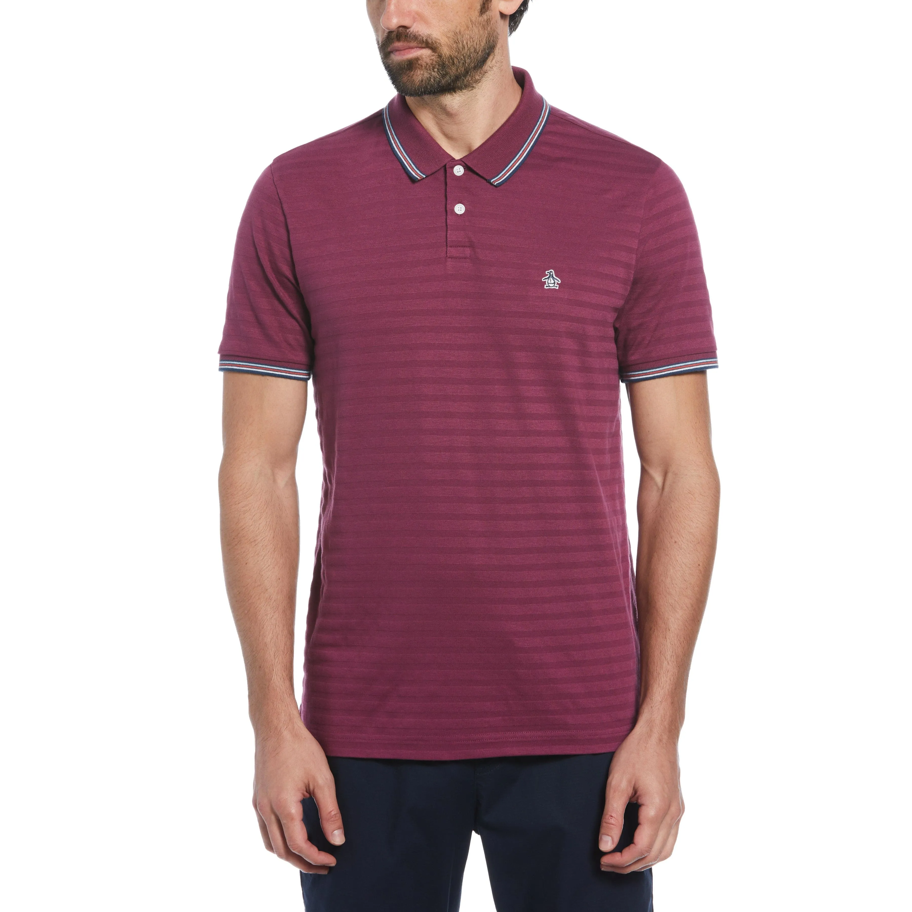 Cotton Jacquard Solid Polo sold by Original Penguin