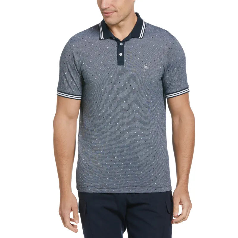 Jacquard Allover Dobby Print Polo sold by Original Penguin