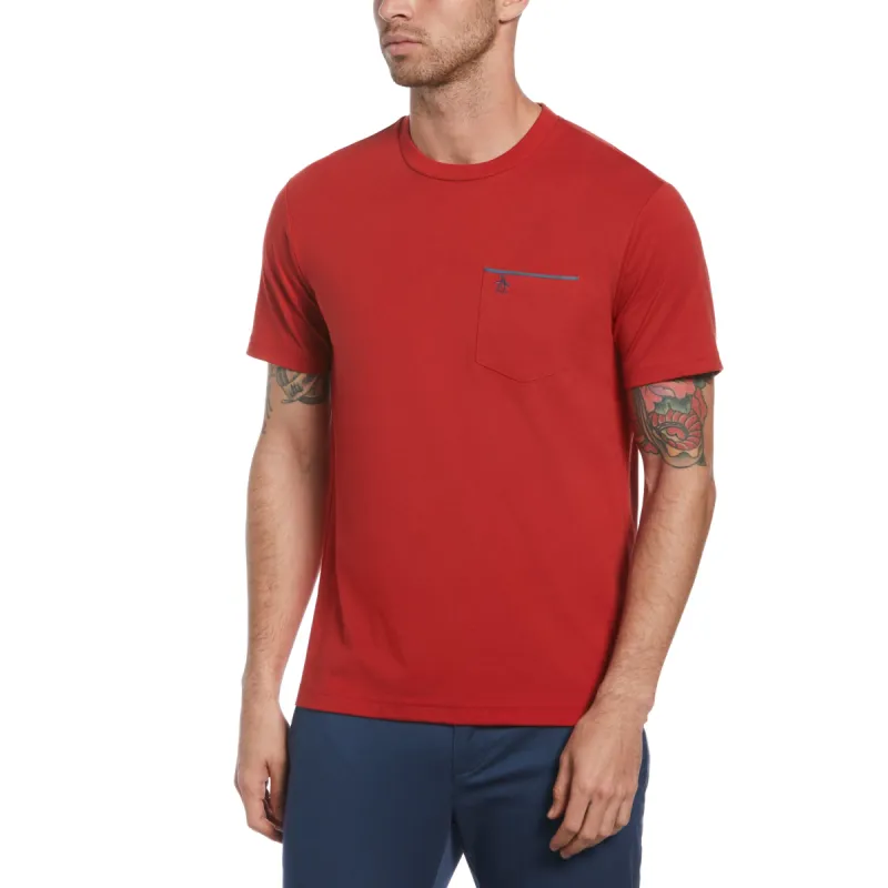 Chambray Trim Pocket Tee sold by Original Penguin