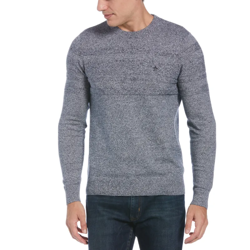 Marled Stripe Crew Neck Sweater sold by Original Penguin