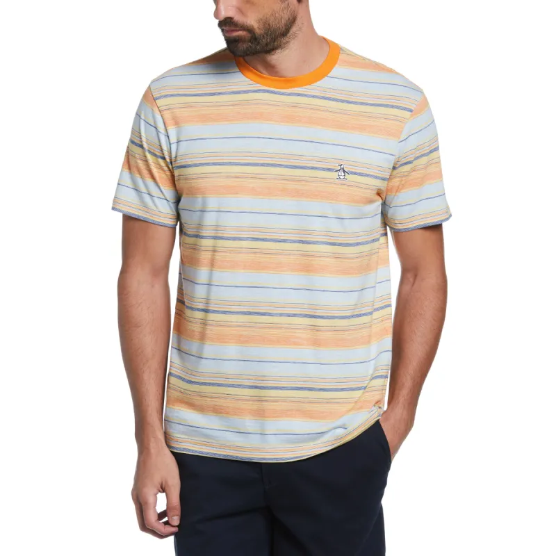 Slub Engineered Stripe Tee sold by Original Penguin