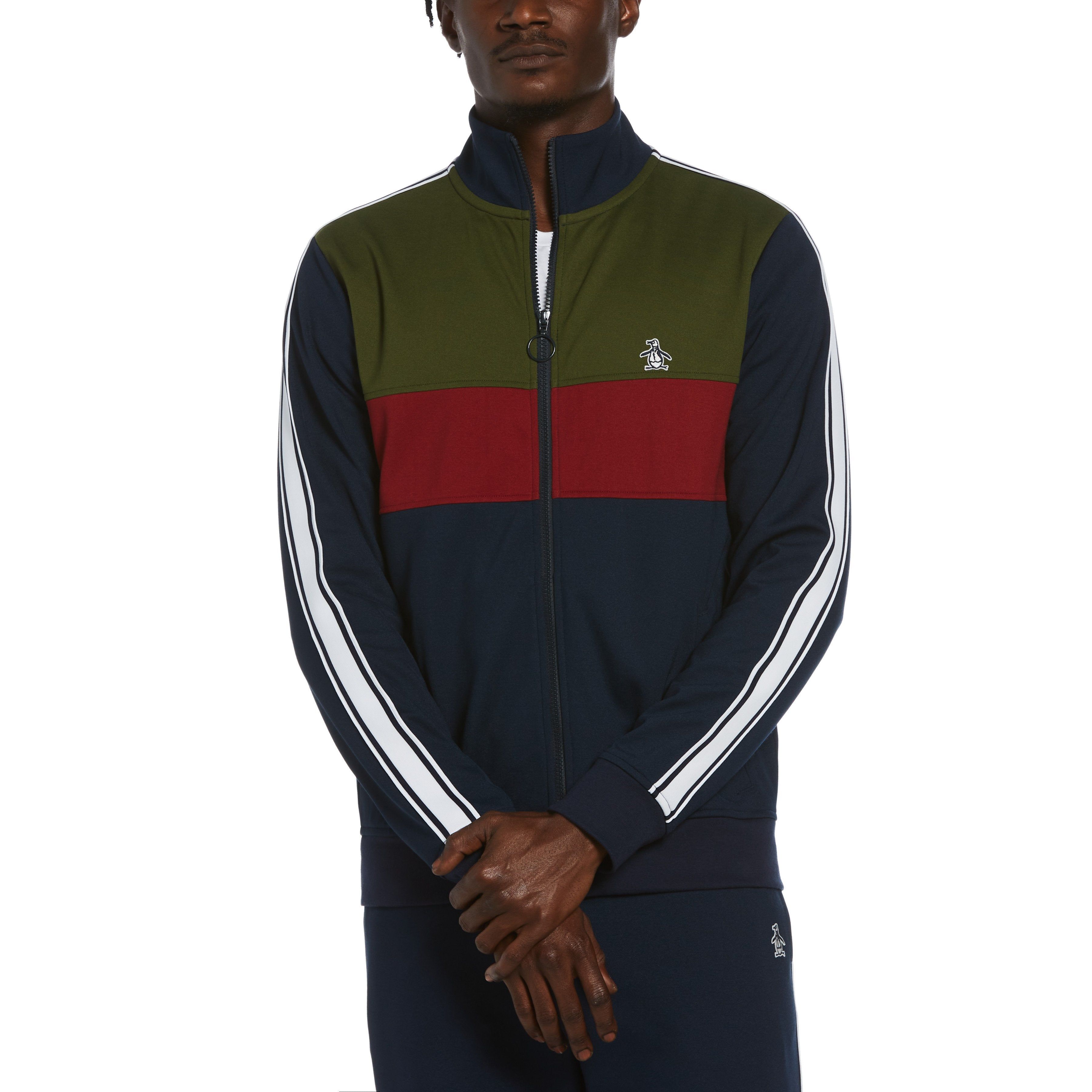 Color Block Track Jacket sold by Original Penguin