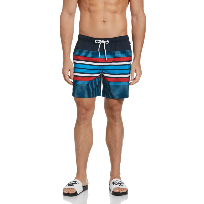 Multi Stripe Swim Short sold by Original Penguin