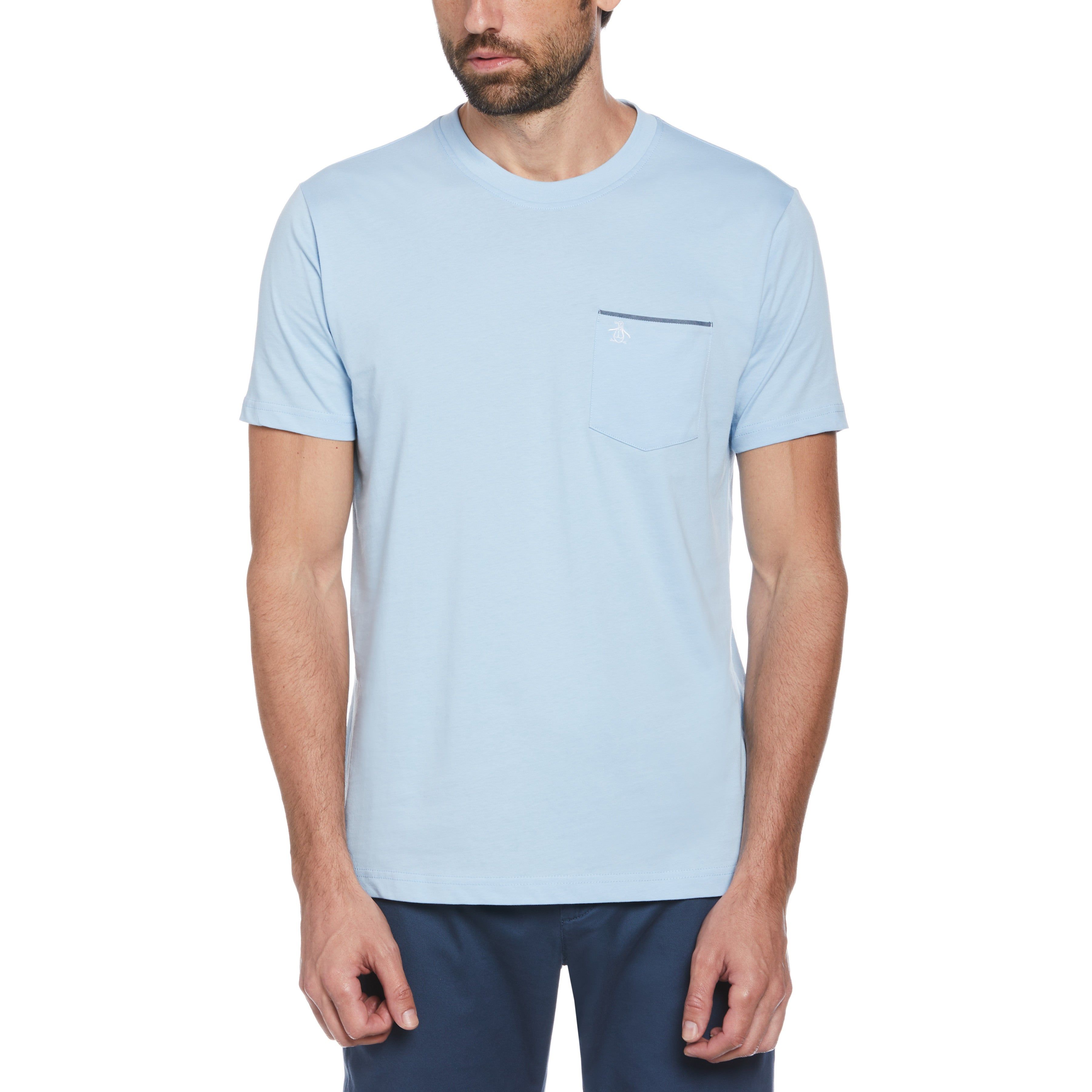 Chambray Trim Pocket Tee sold by Original Penguin