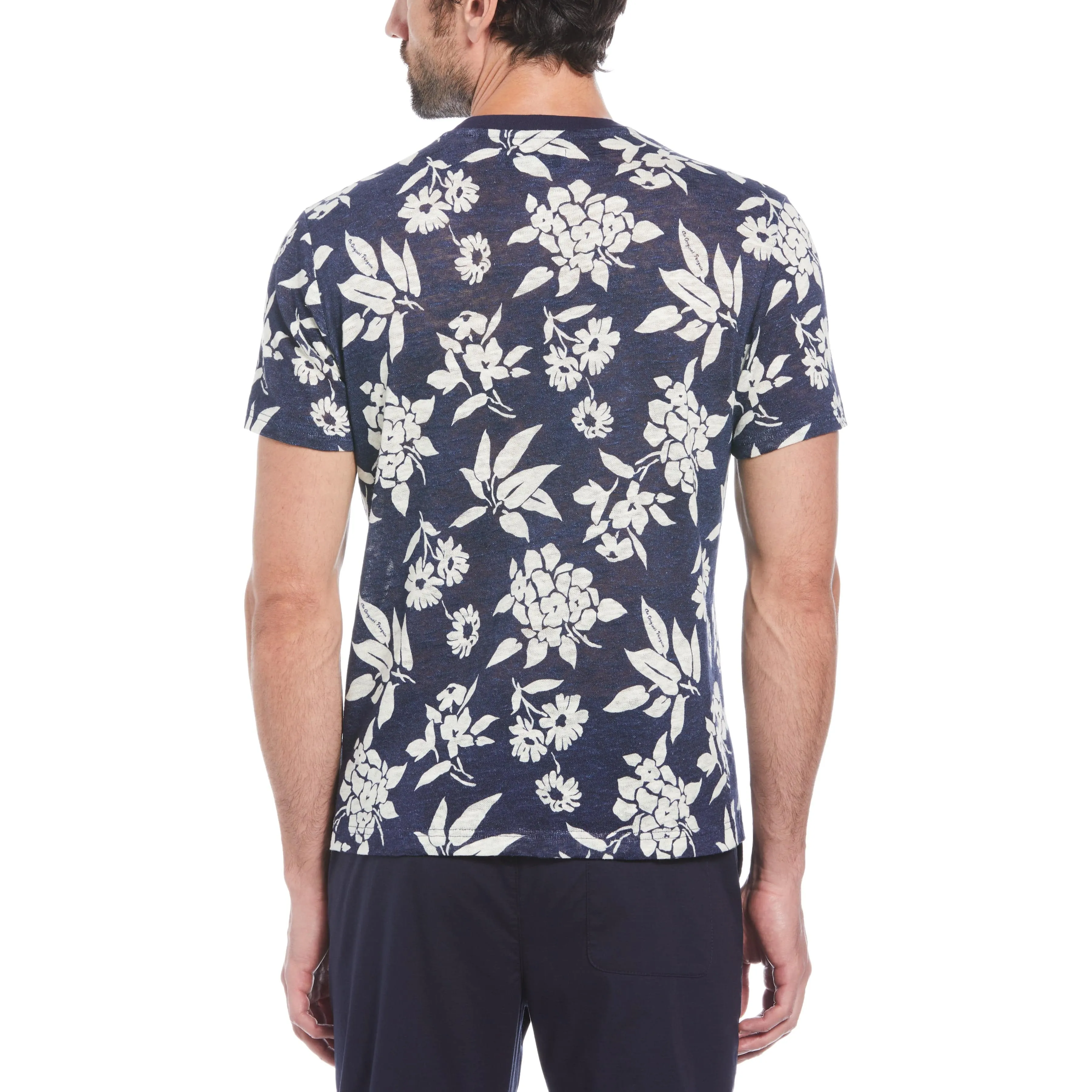 Linen Blend Slub Floral Print Tee sold by Original Penguin product image thumbnail 2