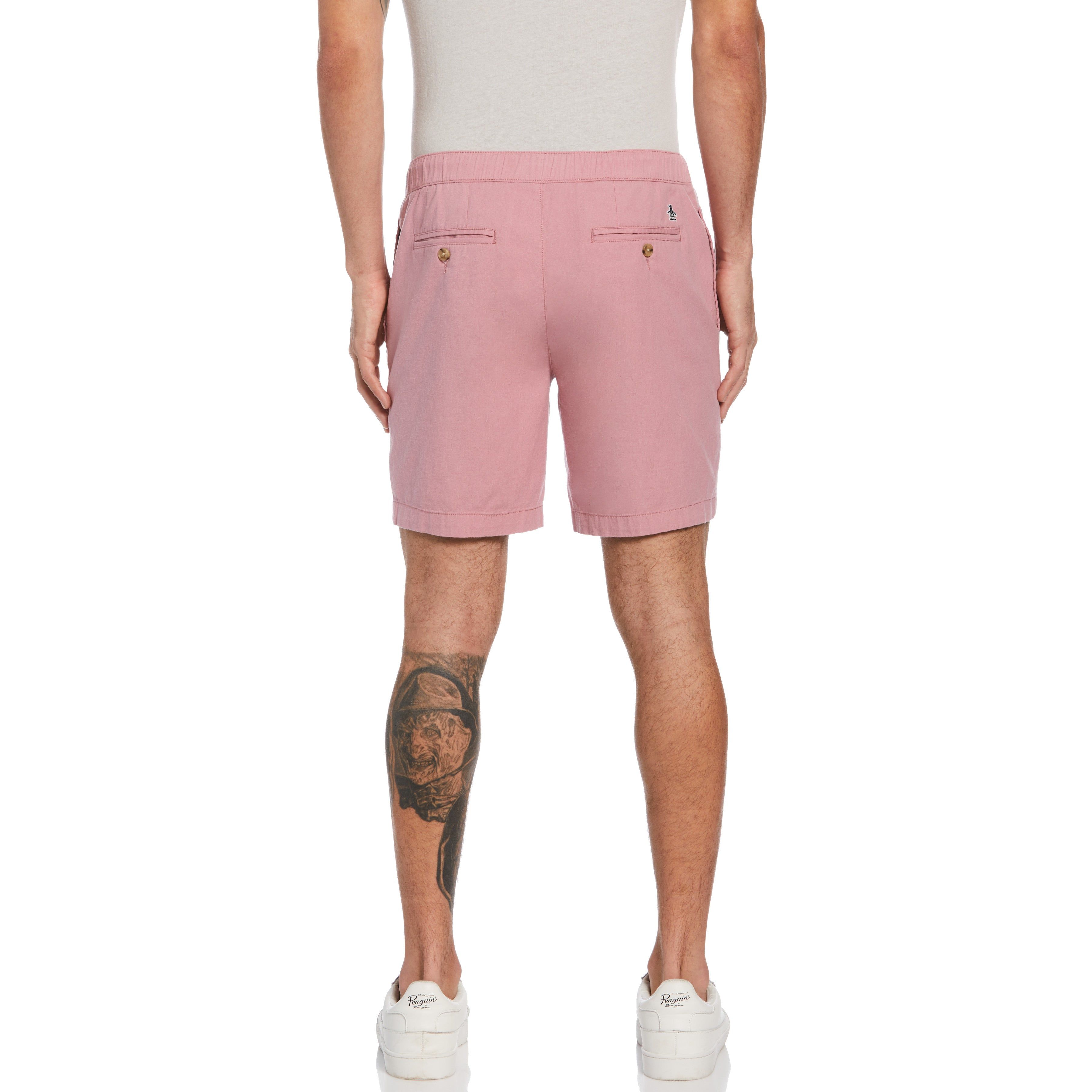 Linen Blend Drawstring Shorts sold by Original Penguin product image thumbnail 2