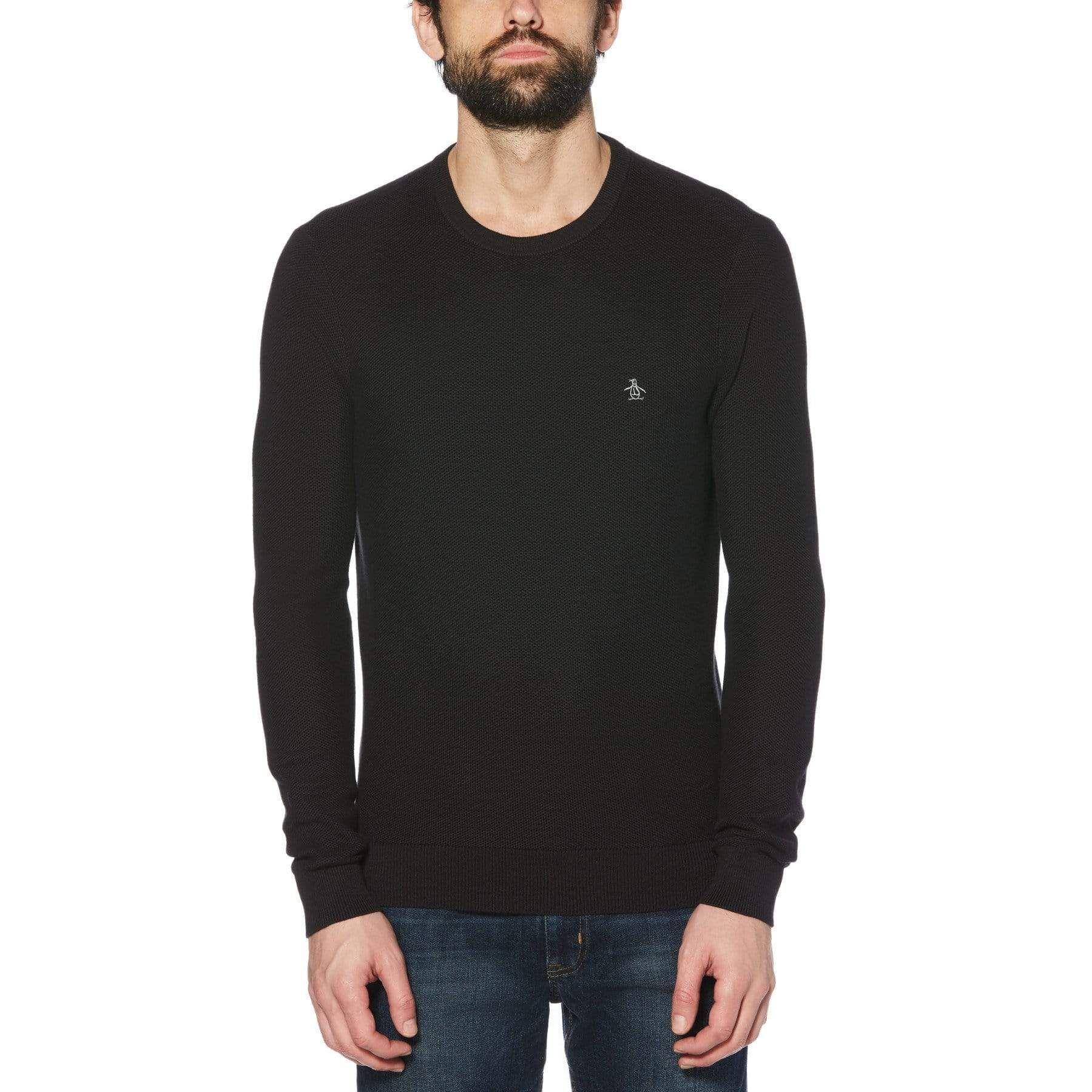 Tuck Stitch Crew Neck Sweater sold by Original Penguin