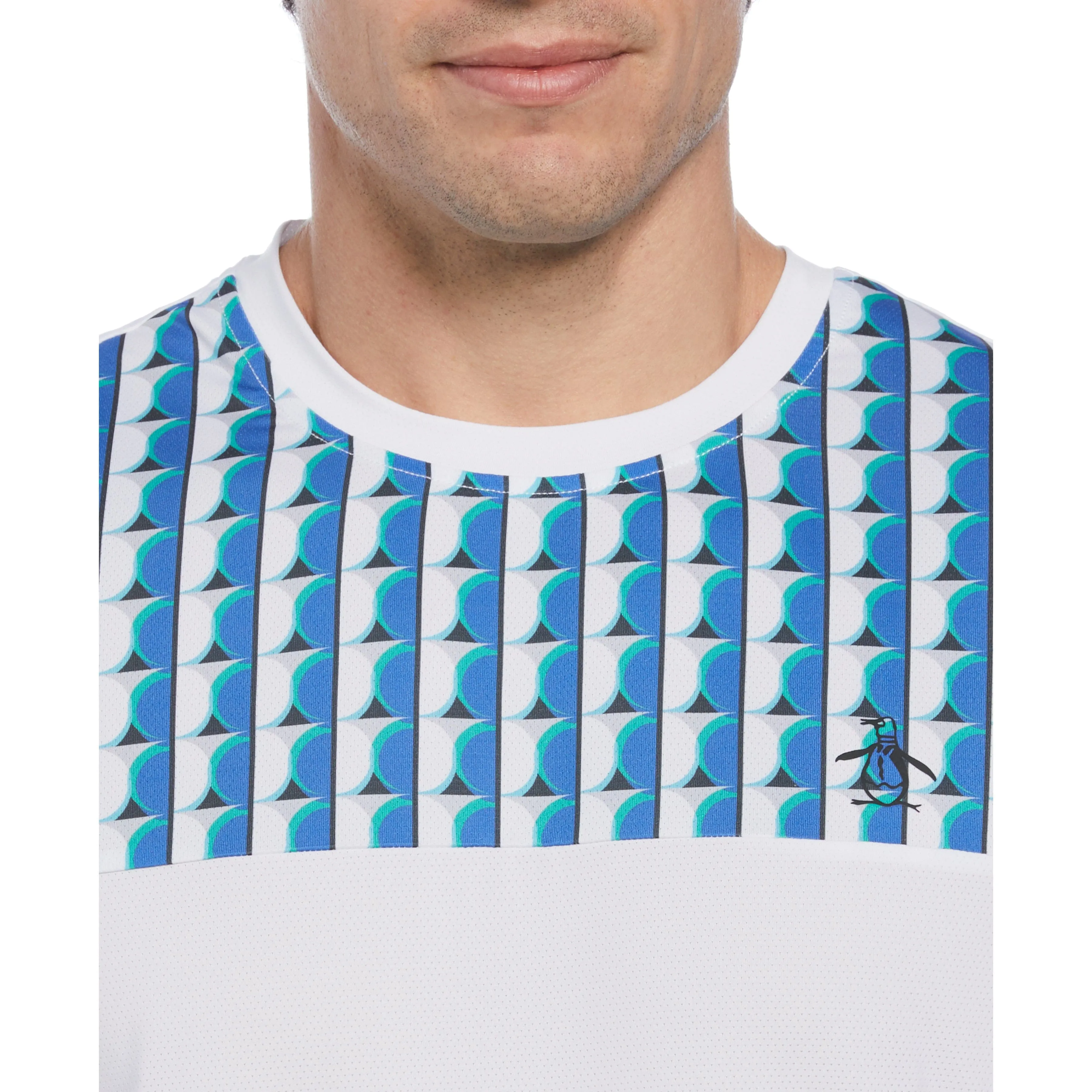 Geo Print Performance Tennis Tee sold by Original Penguin product image thumbnail 3