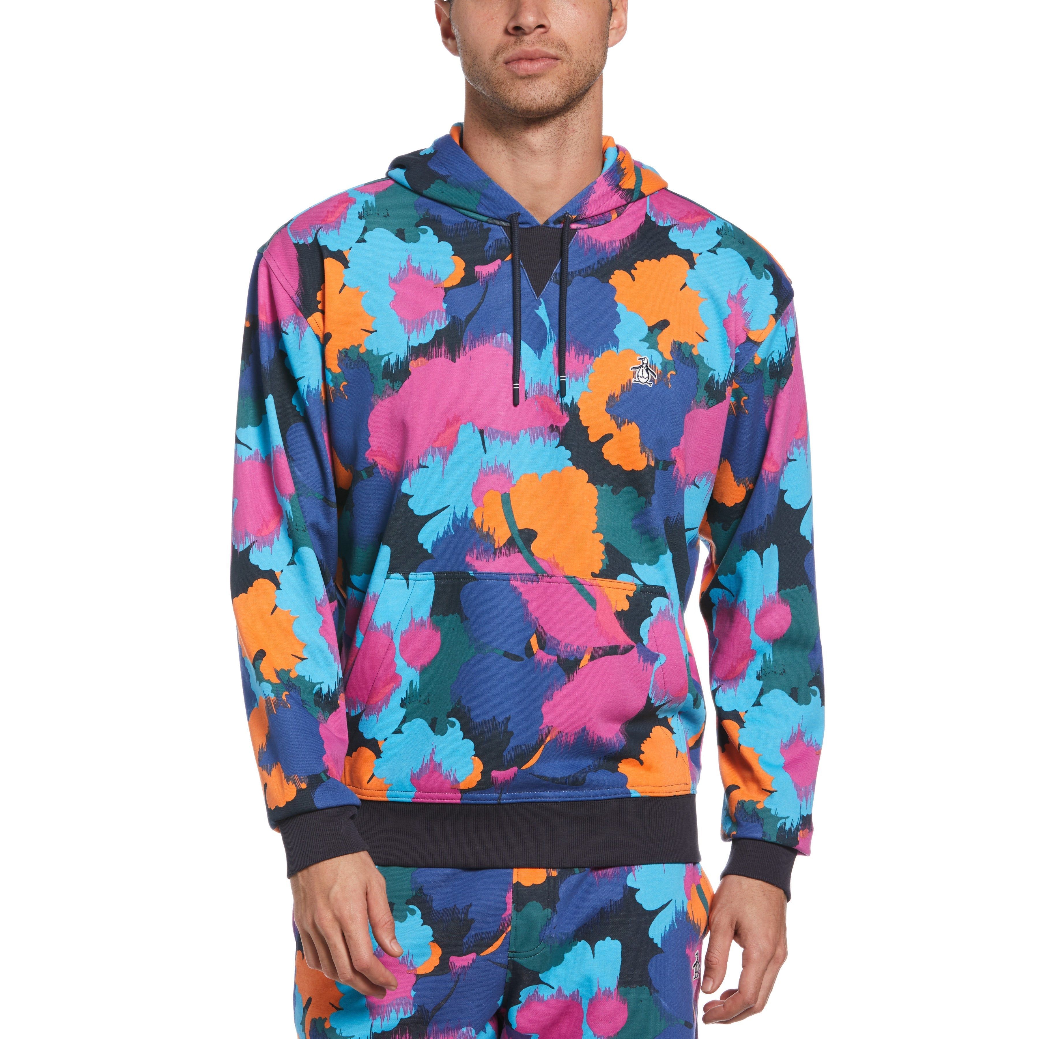 Floral Print Terry Hoodie sold by Original Penguin