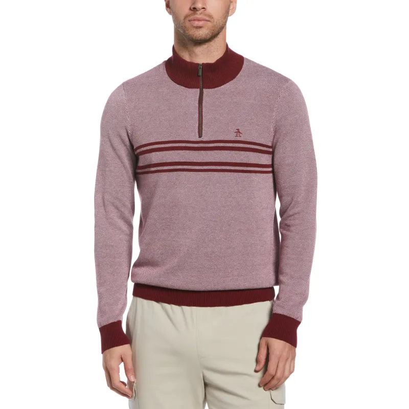 1/4 Zip Cotton Sweater sold by Original Penguin