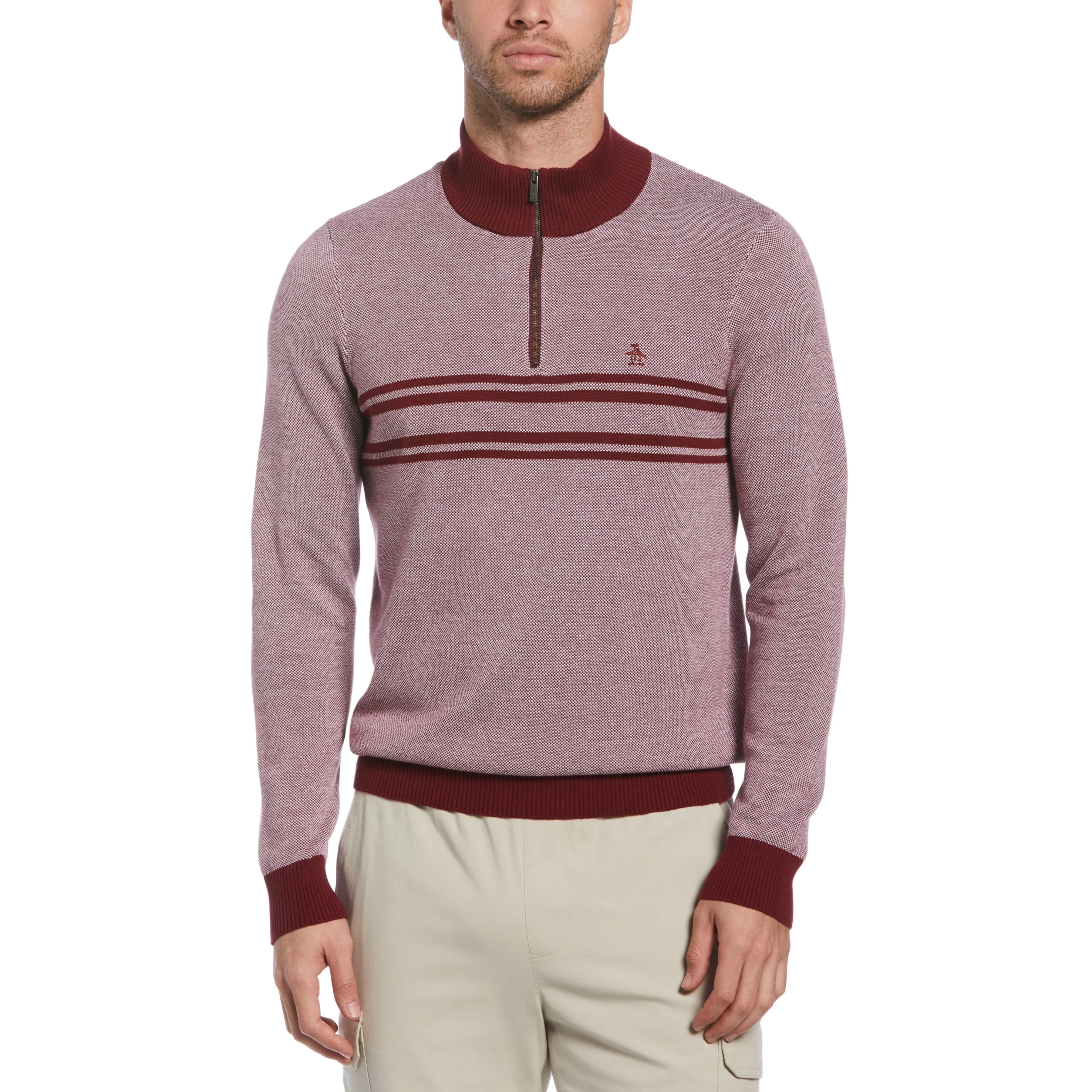 1/4 Zip Cotton Sweater sold by Original Penguin