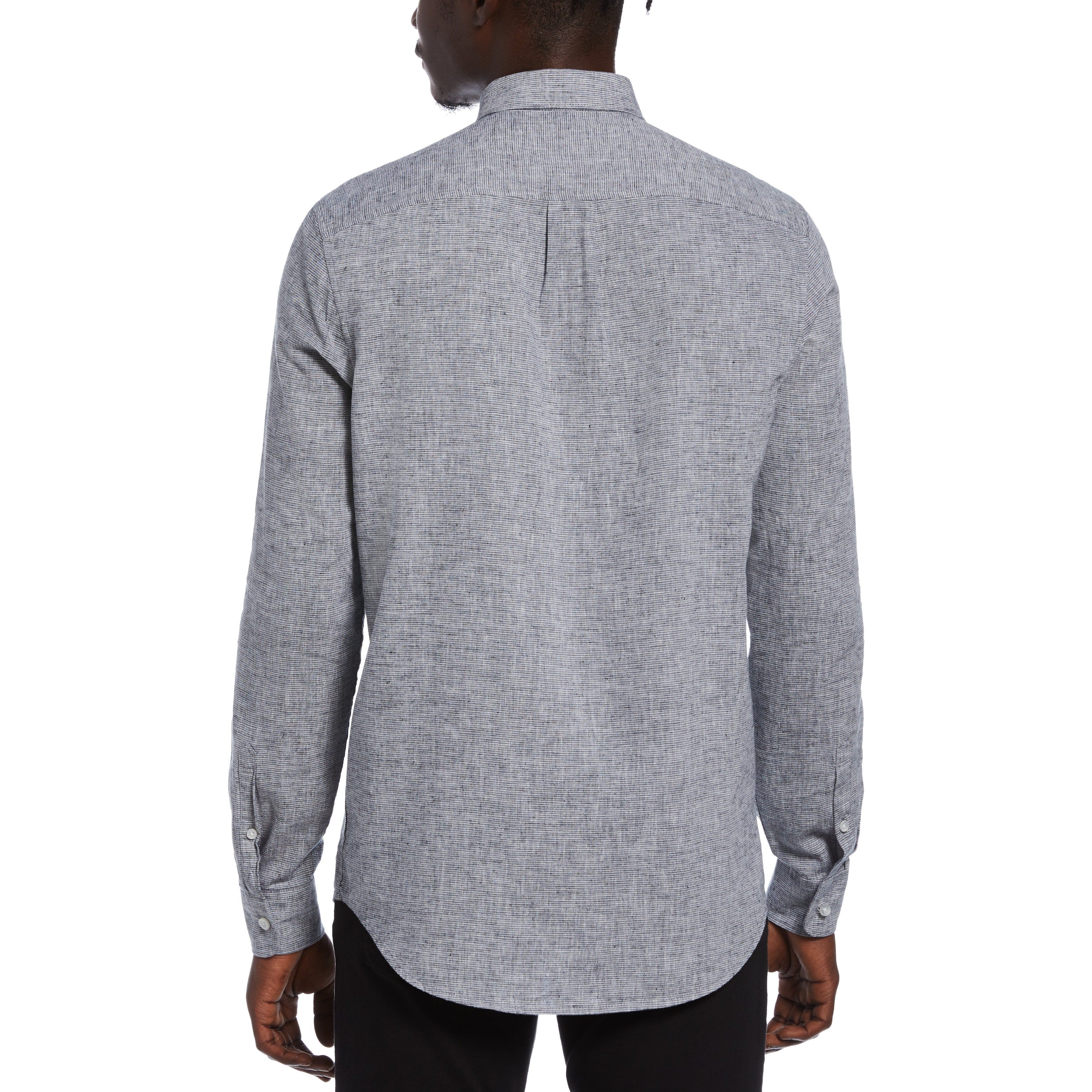 Feeder Stripe Linen Shirt sold by Original Penguin product image thumbnail 2