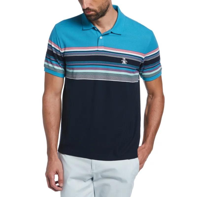 Engineered Stripe Pique Polo sold by Original Penguin