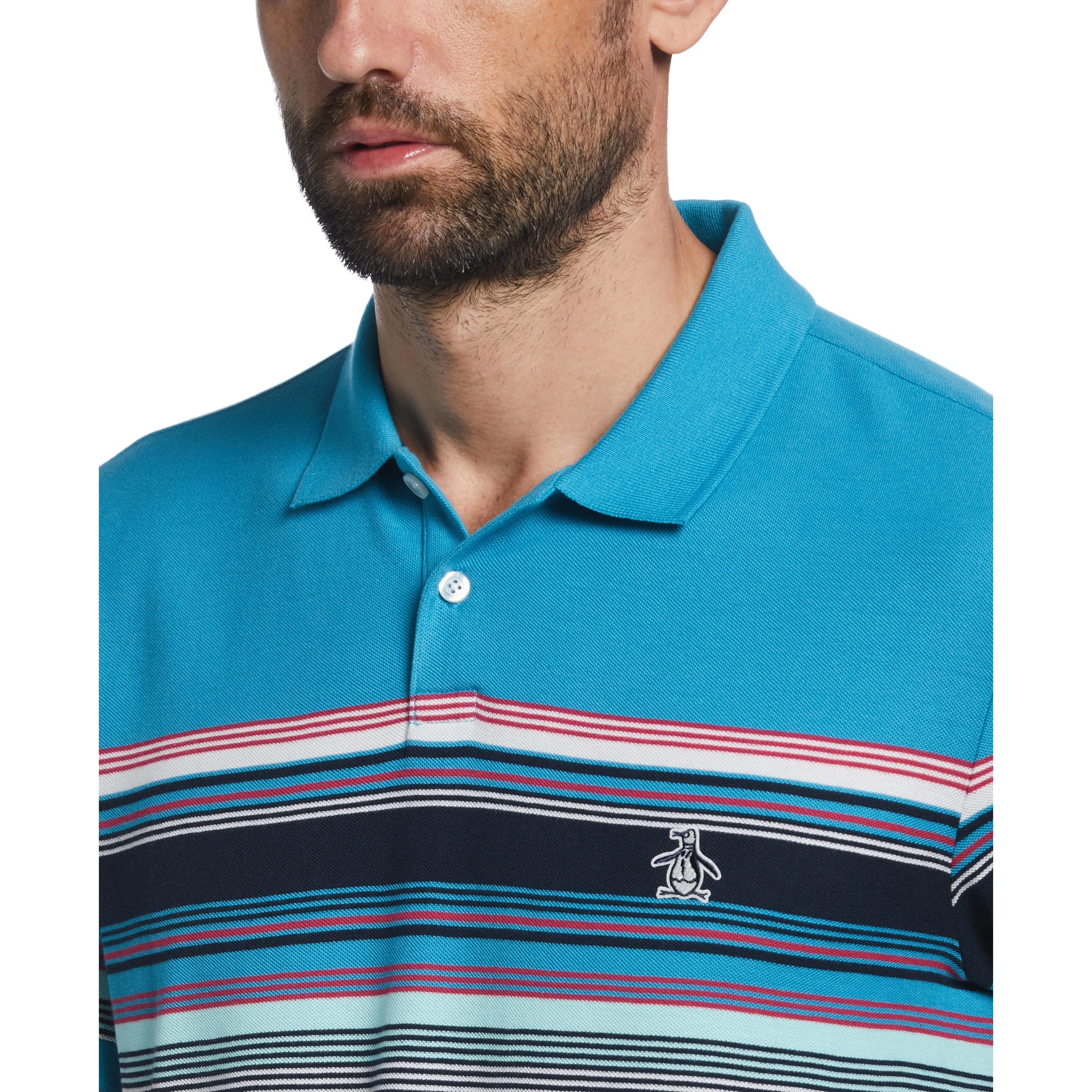 Engineered Stripe Pique Polo sold by Original Penguin product image thumbnail 3