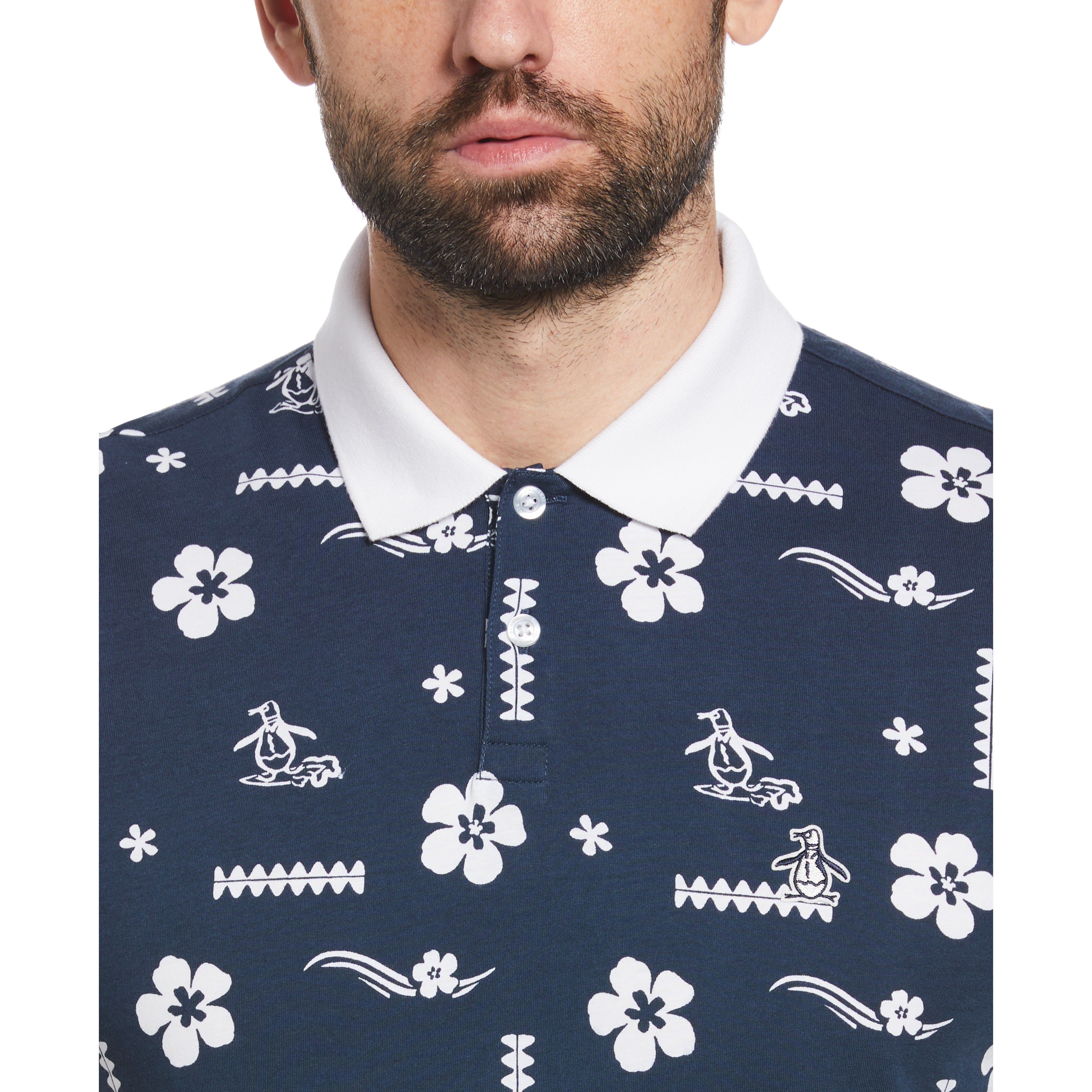 All Over Simple Floral Pete Polo sold by Original Penguin product image thumbnail 3