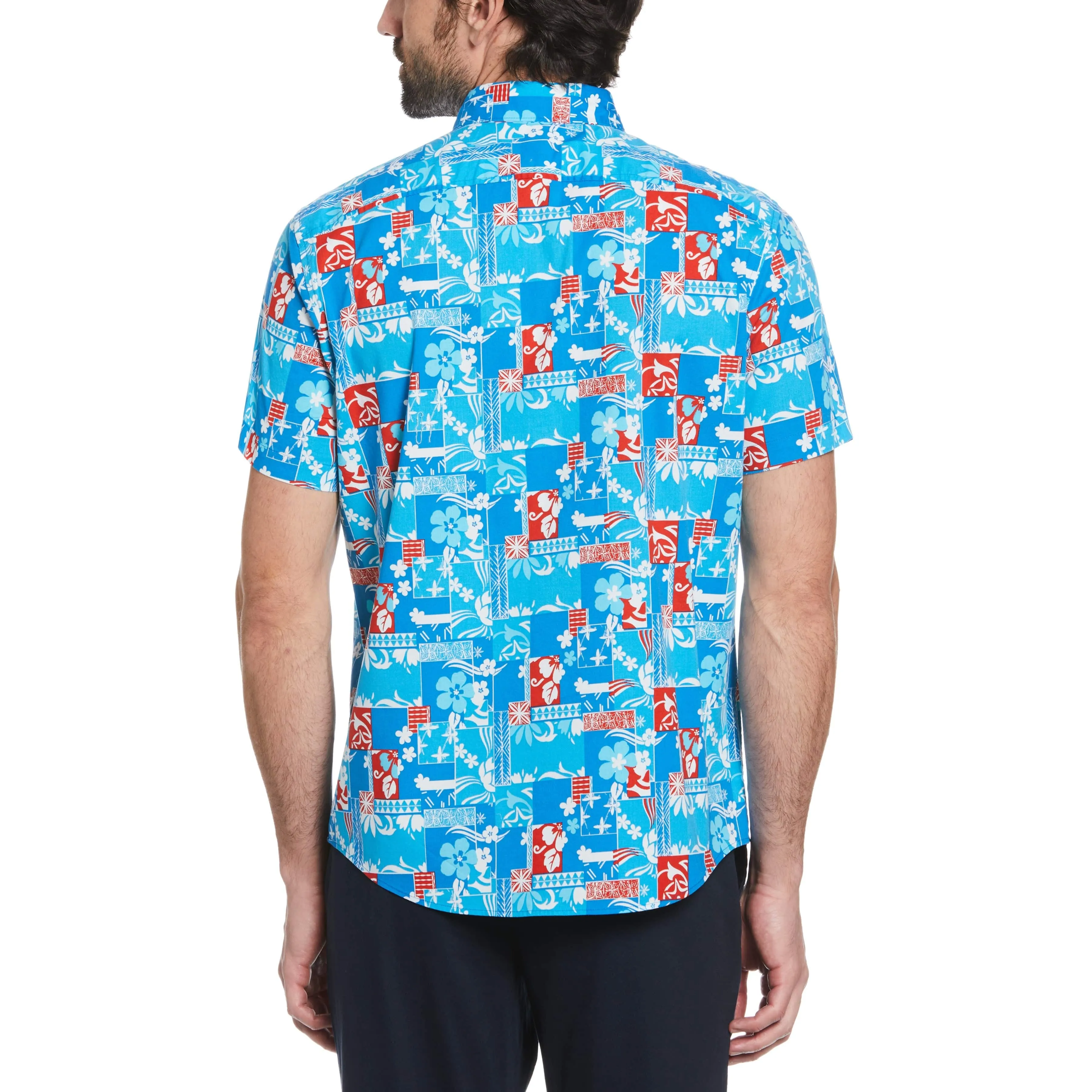 Poplin Tropical Collage Print Shirt sold by Original Penguin product image thumbnail 2