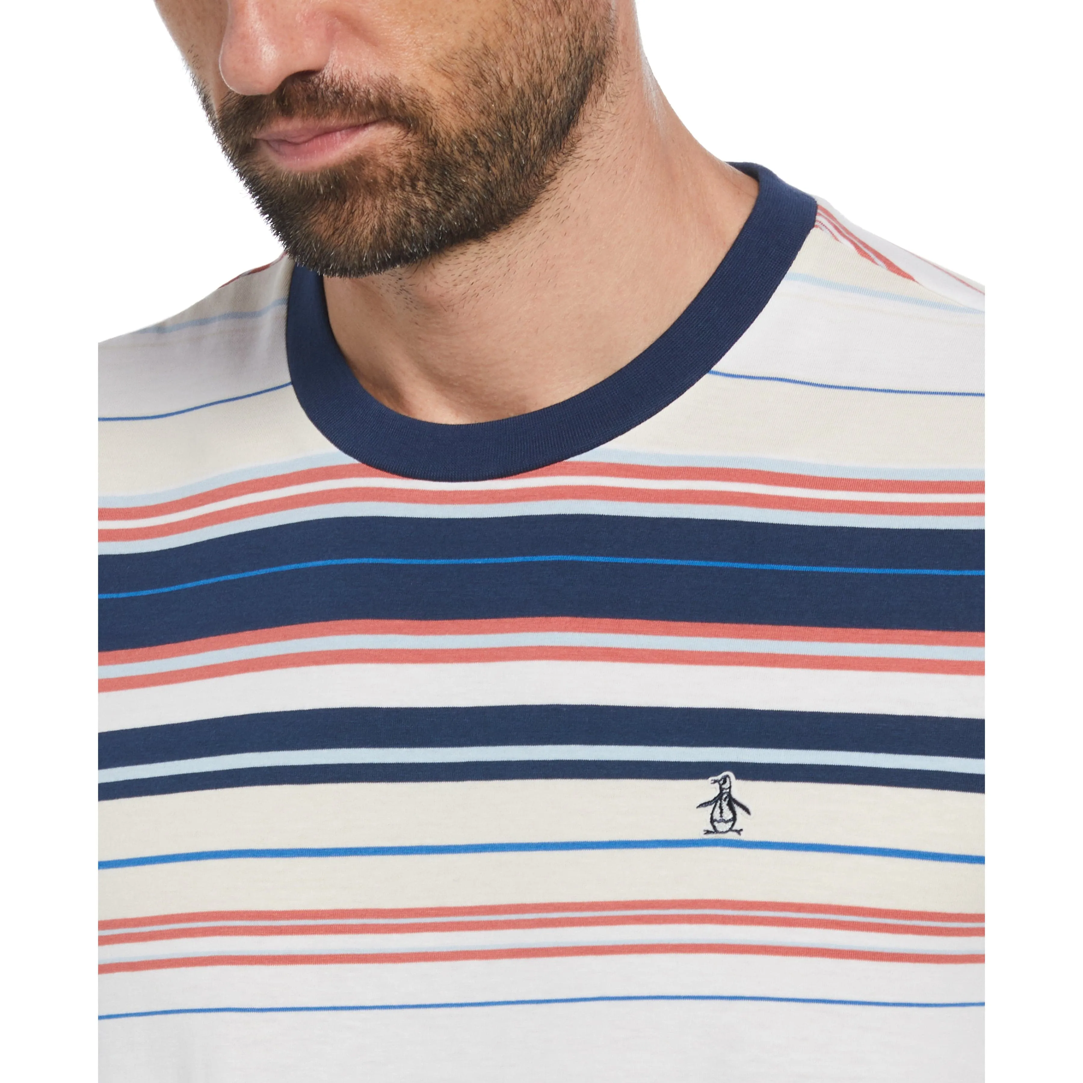 Organic Jersey Allover Striped Tee sold by Original Penguin product image thumbnail 3