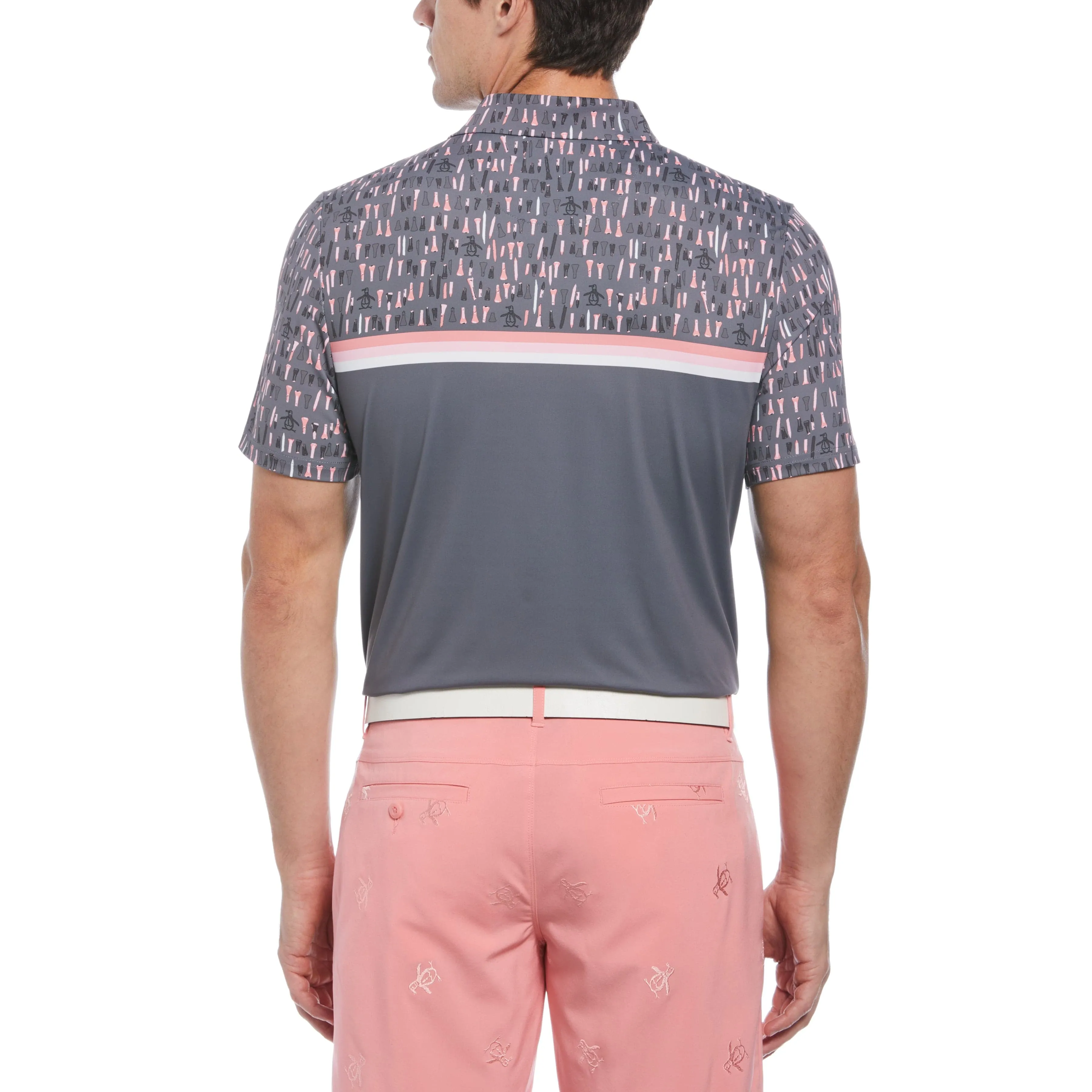 Broken Tees Novelty Block Print Golf Polo sold by Original Penguin product image thumbnail 2