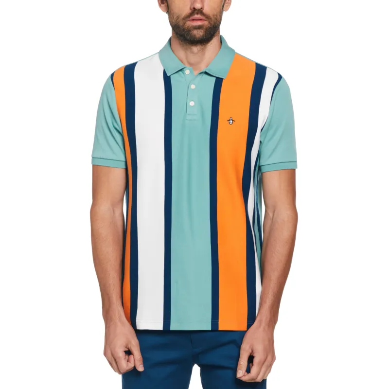 Cotton Interlock Vertical Stripe Polo sold by Original Penguin