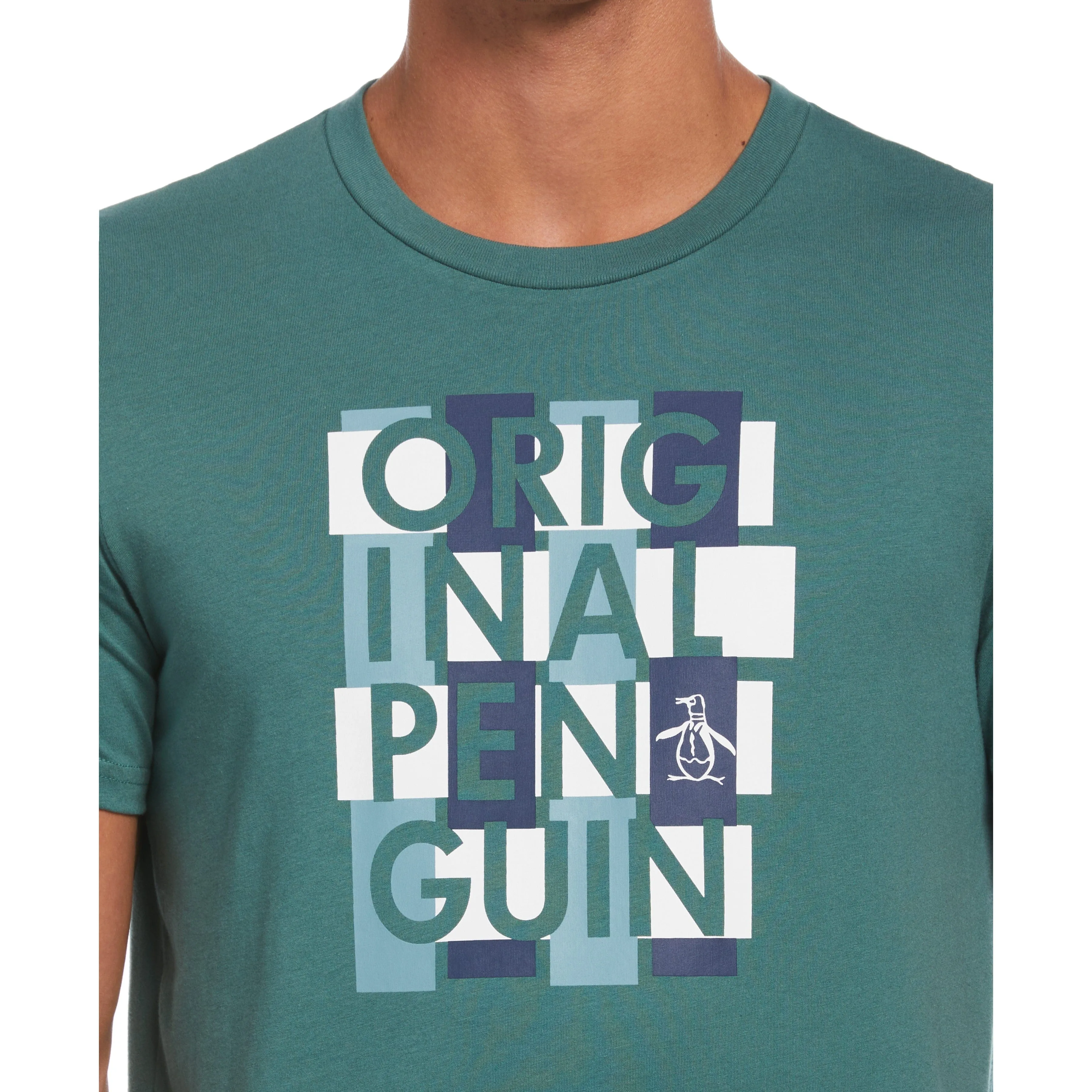 Logo Weave Print Tee sold by Original Penguin product image thumbnail 3