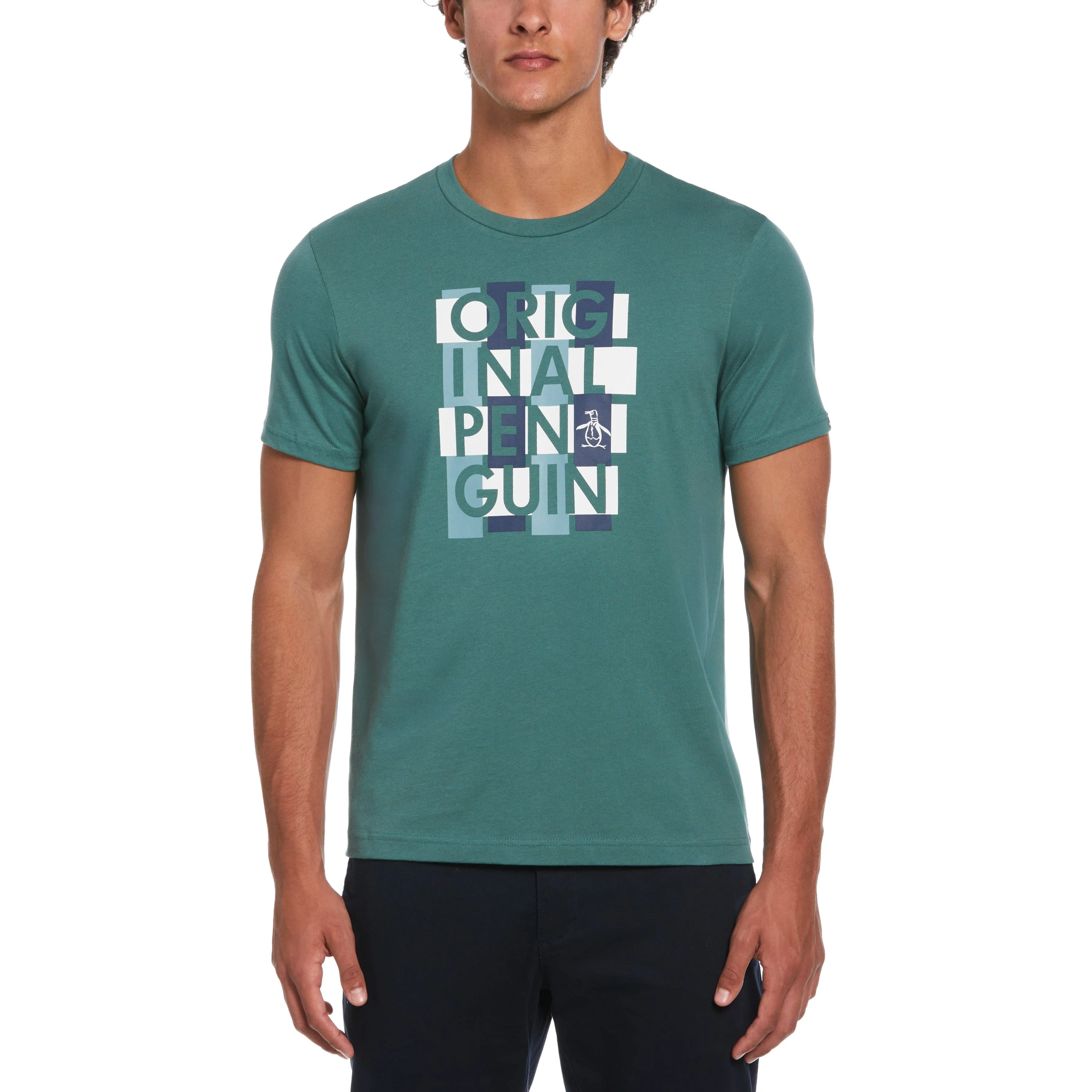 Logo Weave Print Tee sold by Original Penguin