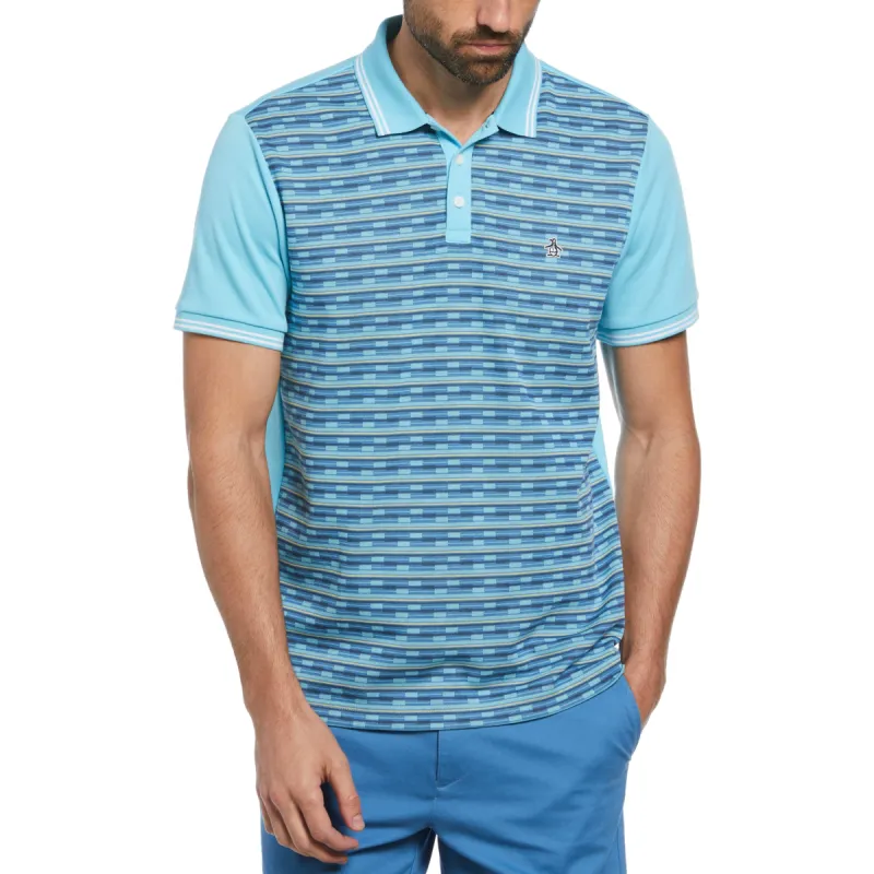 Jacquard Geo Front Polo sold by Original Penguin