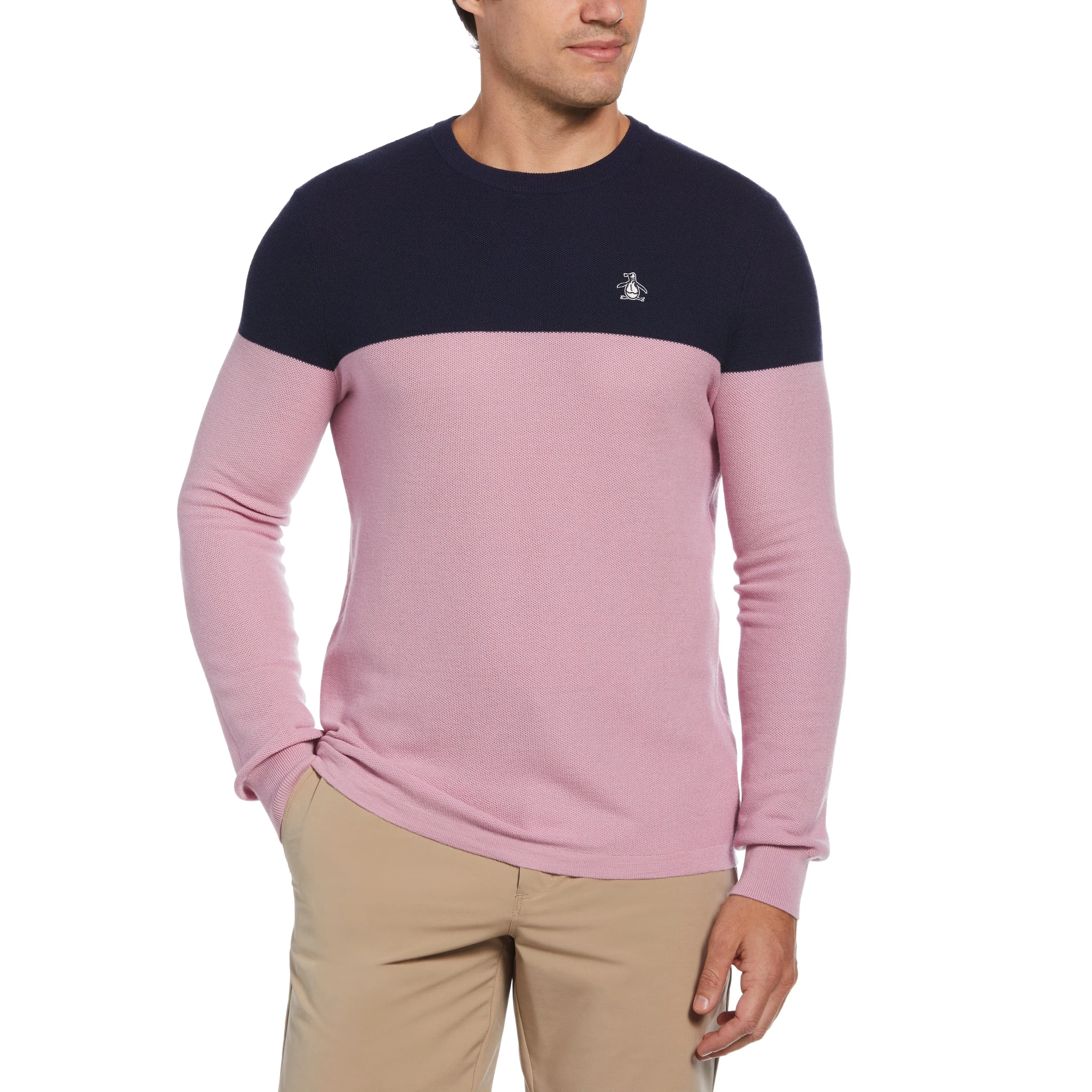Heritage Color Block Golf Sweater sold by Original Penguin