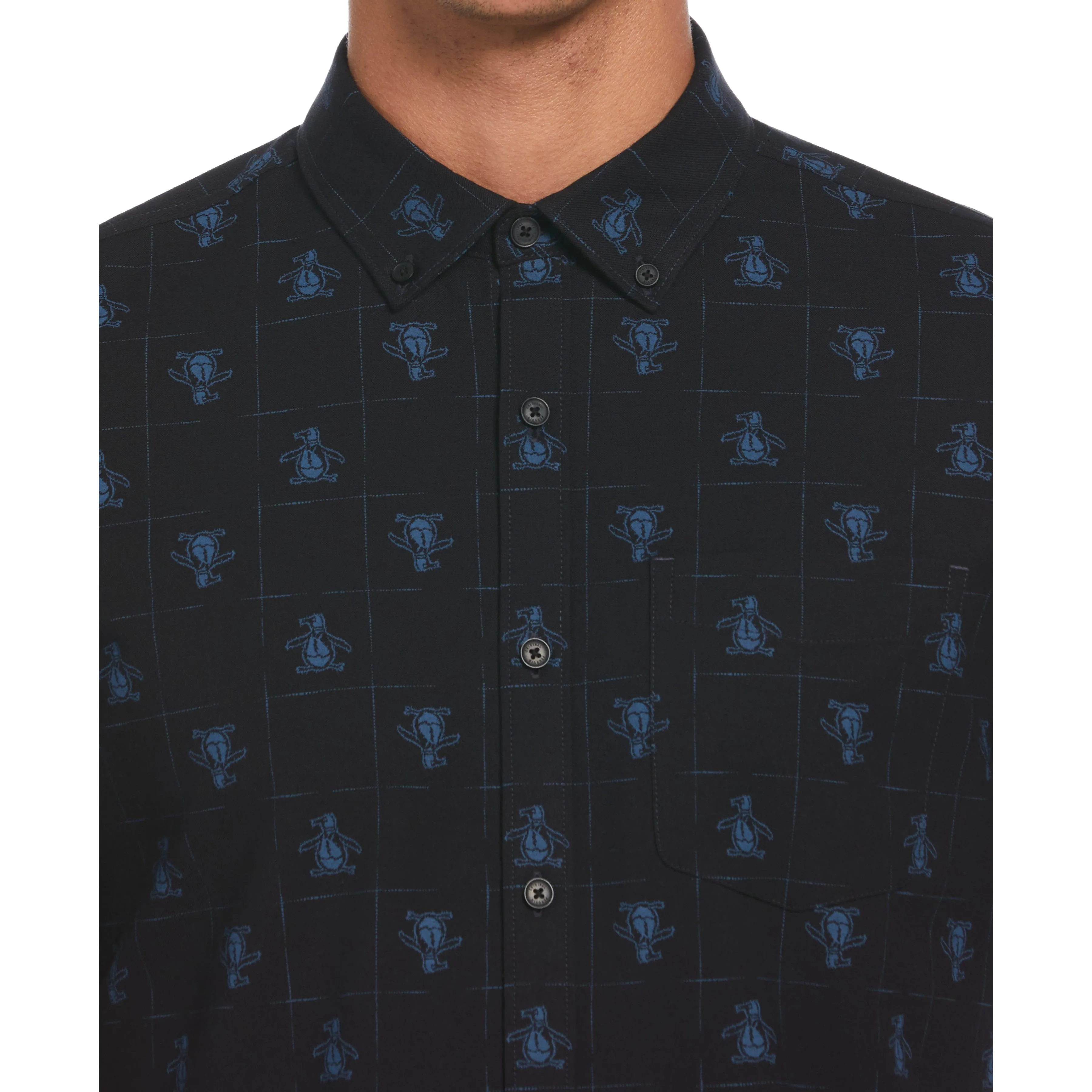 EcoVero™ Blend Pete Print Shirt sold by Original Penguin product image thumbnail 3