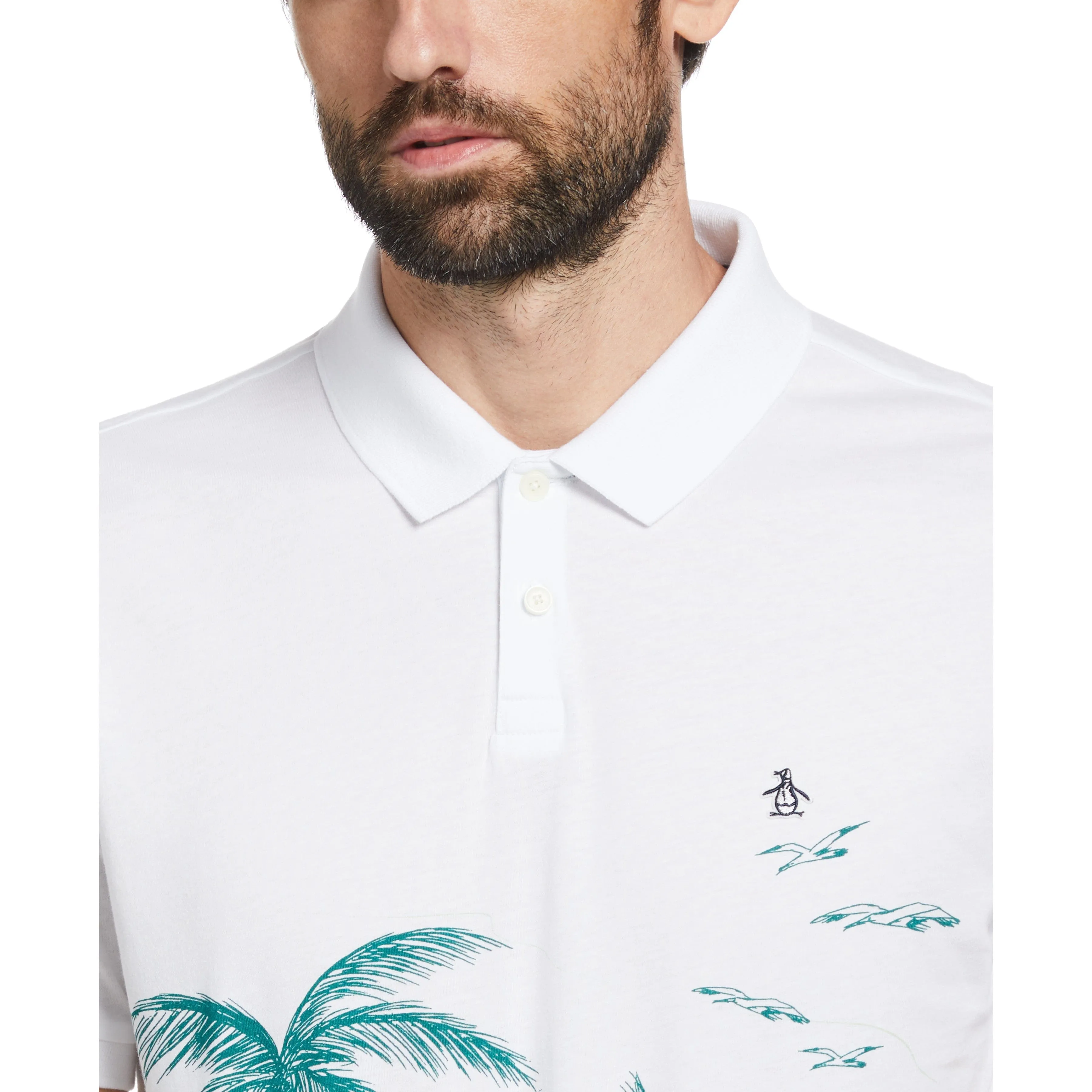 Beach Print Polo sold by Original Penguin product image thumbnail 3