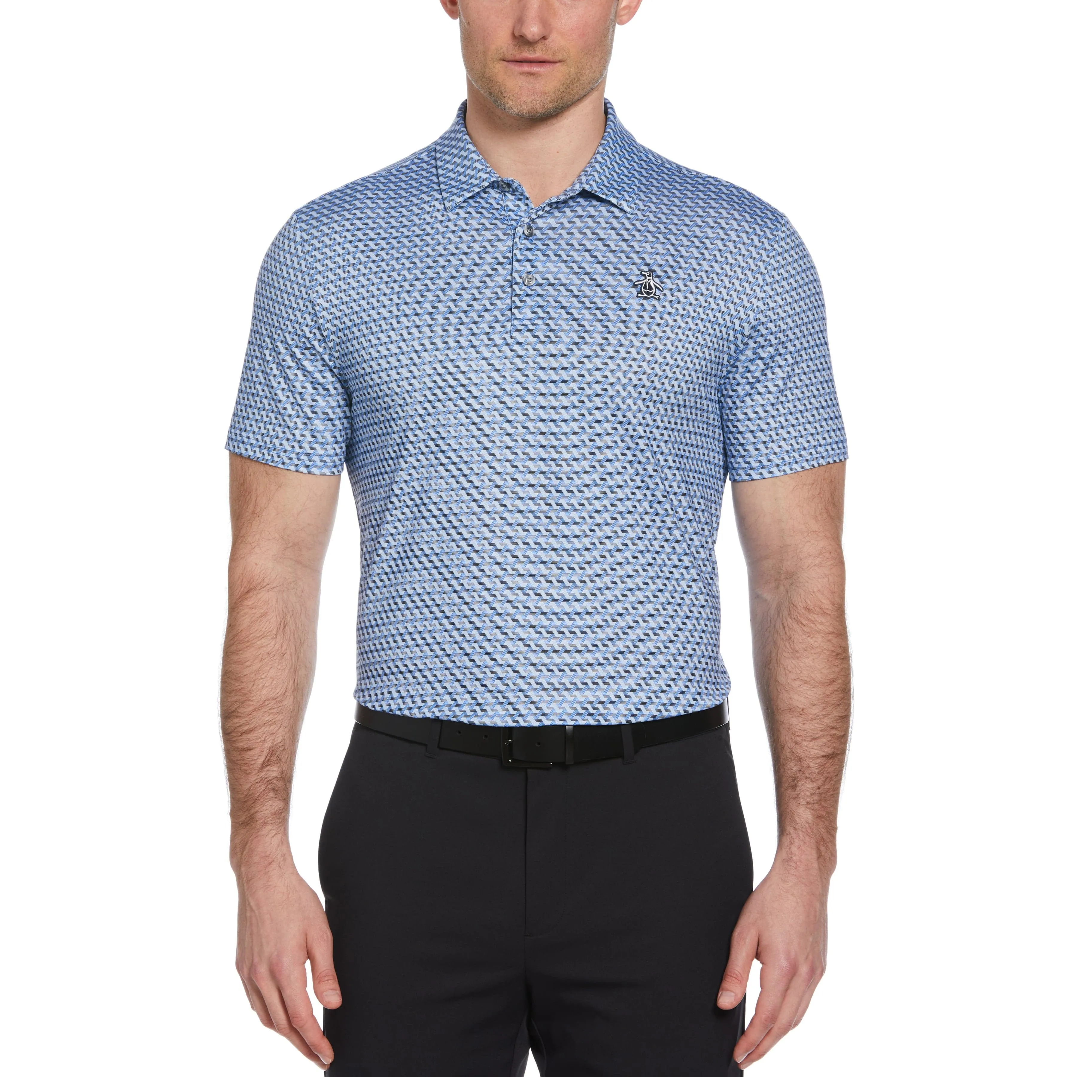 Retro Wave Print Golf Polo sold by Original Penguin