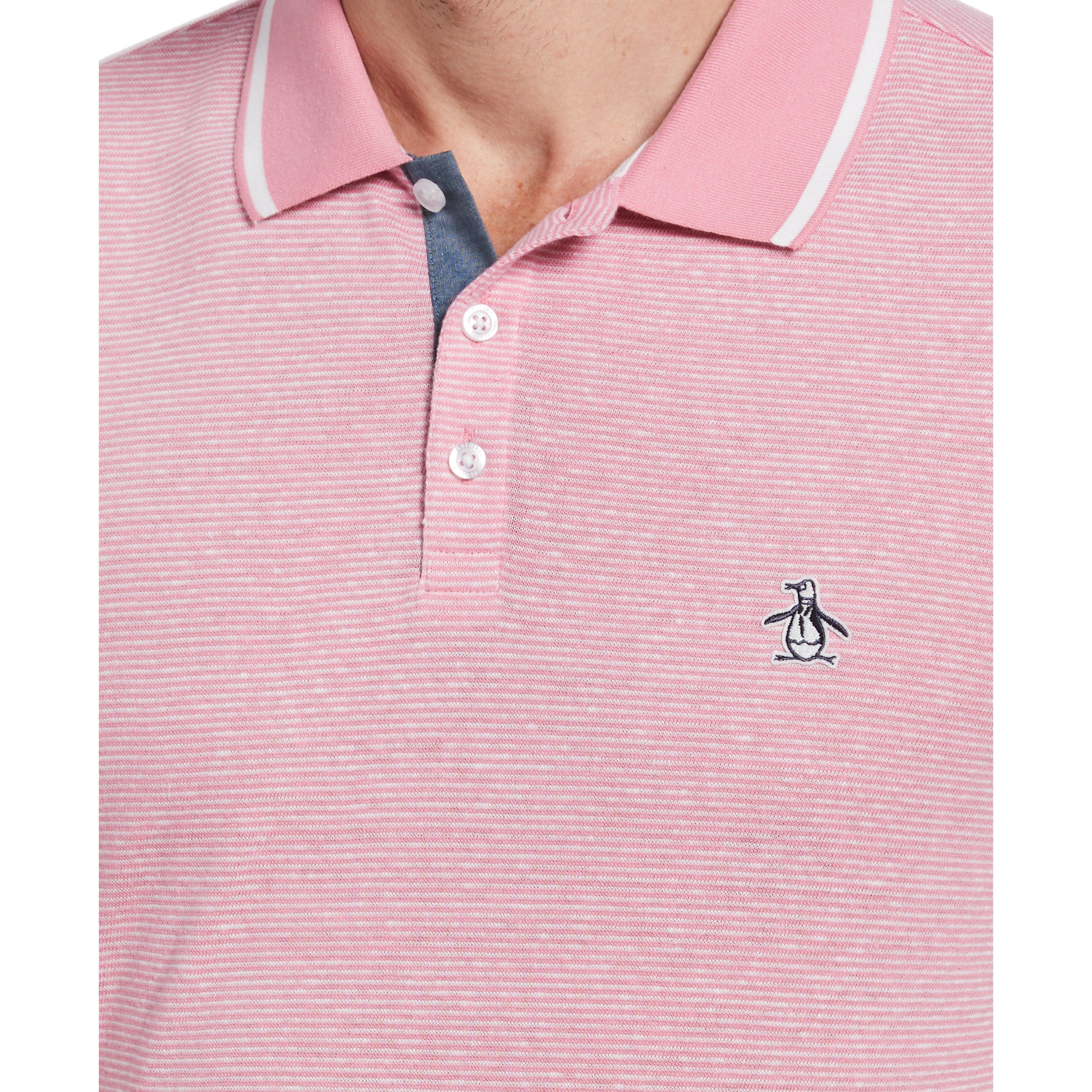 Micro Stripe Tipped Collar Polo sold by Original Penguin product image thumbnail 3