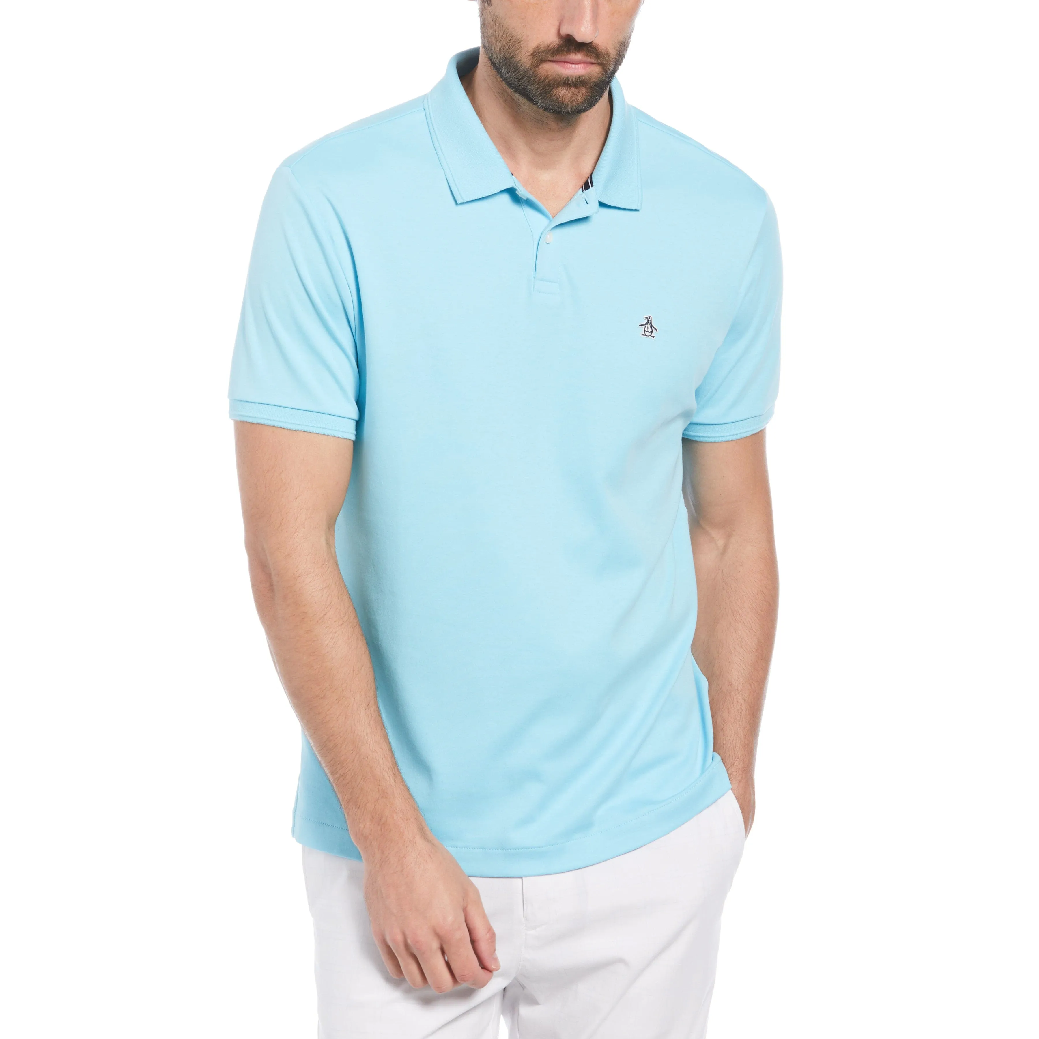 Organic Cotton Interlock Daddy Polo sold by Original Penguin