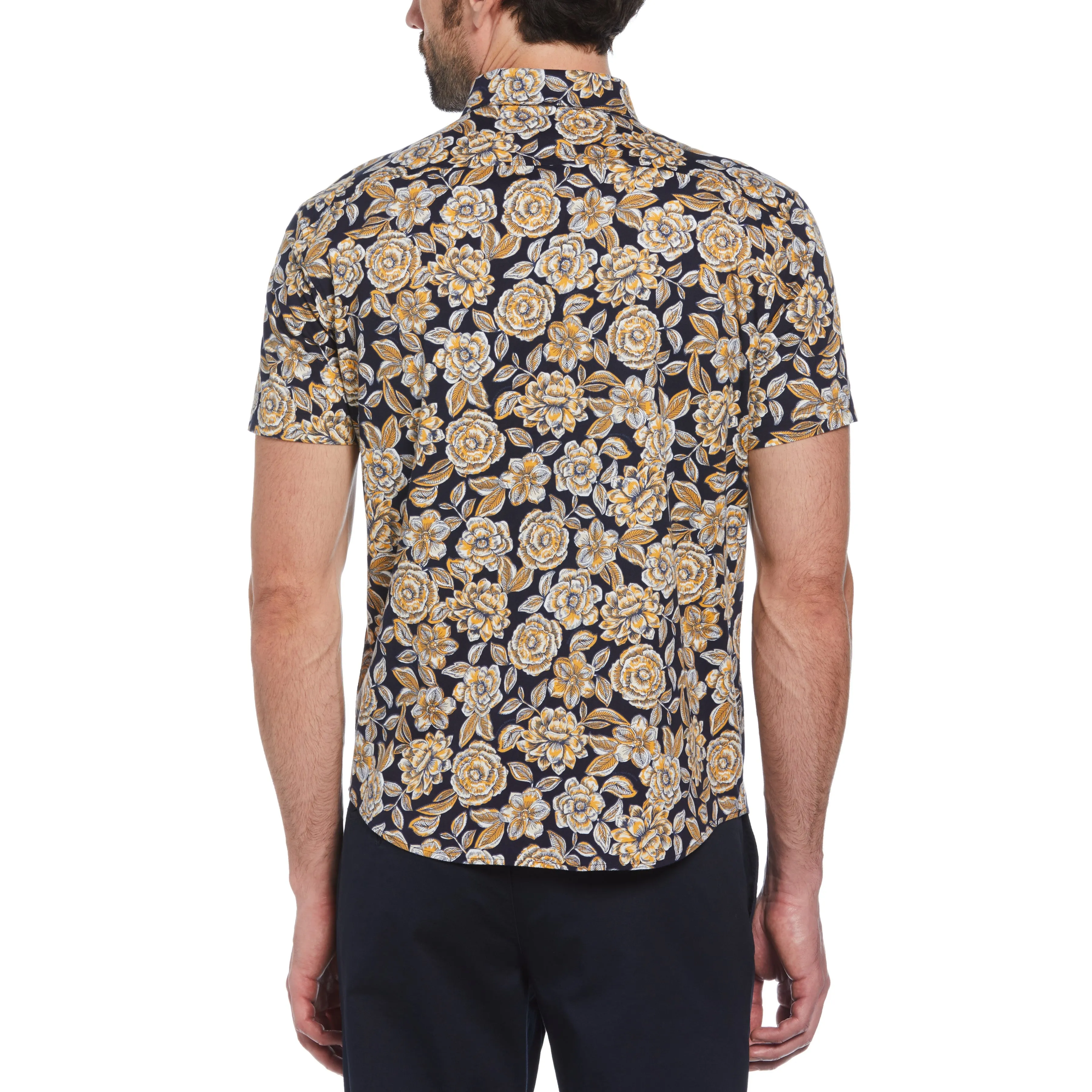 EcoVero™ Blend Floral Print Shirt sold by Original Penguin product image thumbnail 2