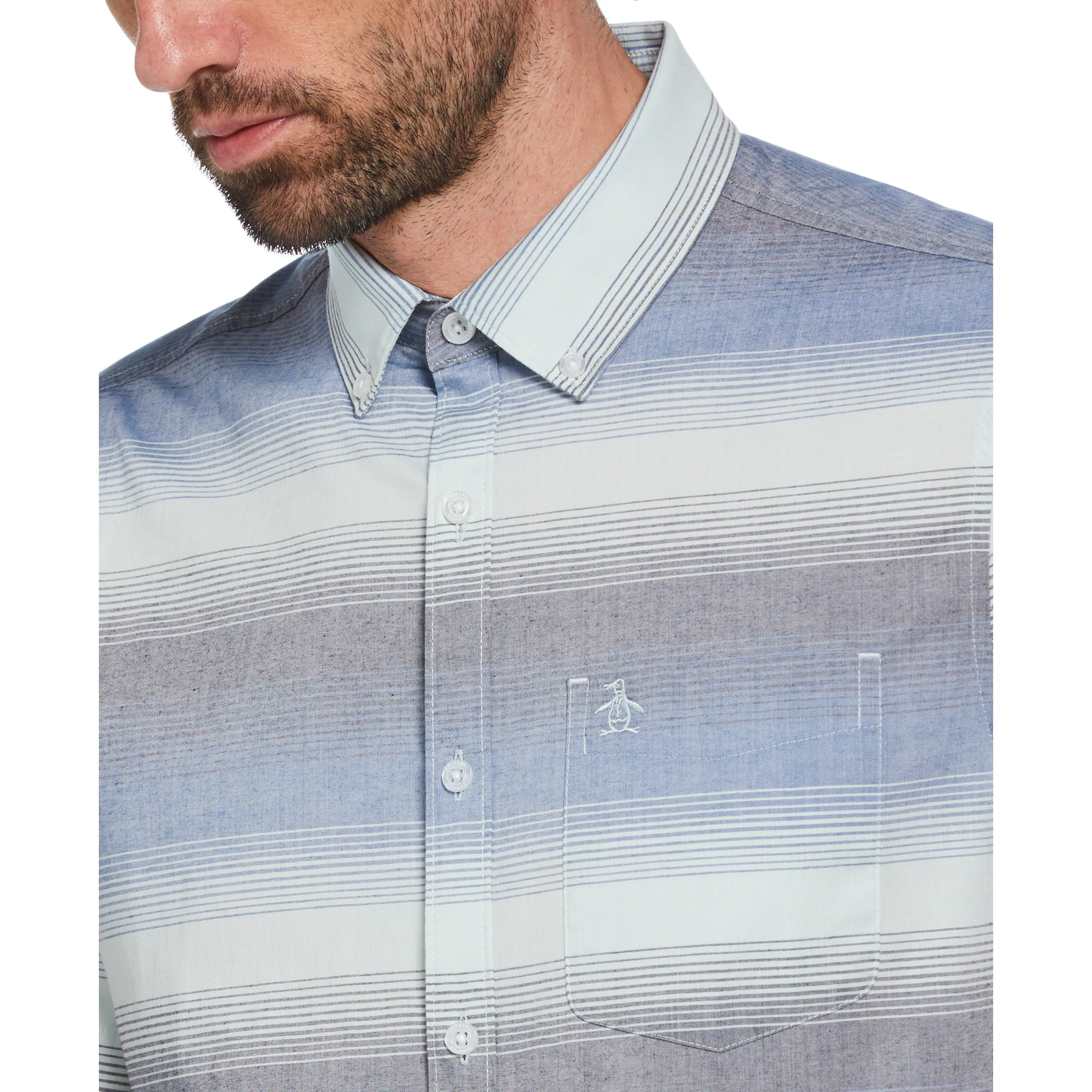 Woven Engineered Stripe Shirt sold by Original Penguin product image thumbnail 3