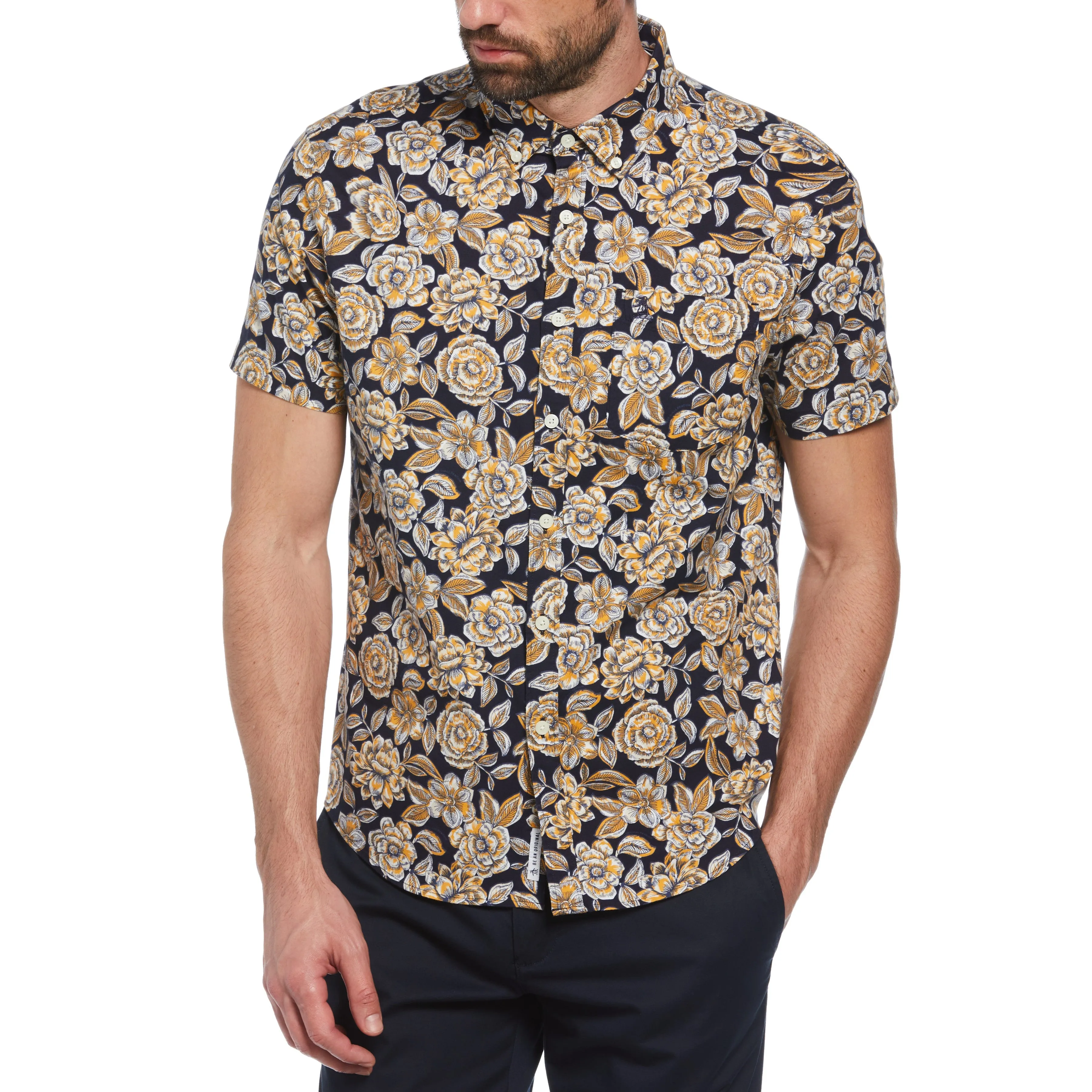 EcoVero™ Blend Floral Print Shirt sold by Original Penguin