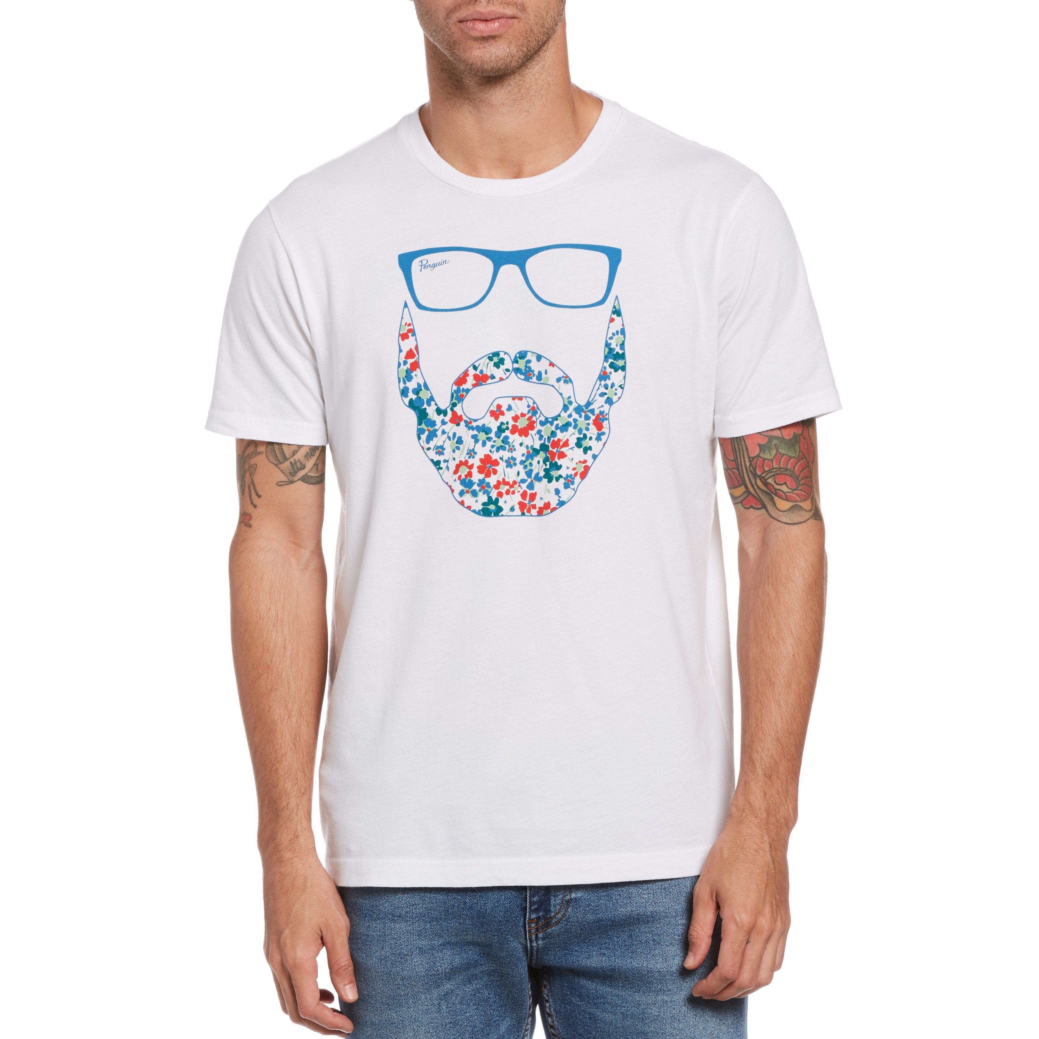 Floral Beard Tee sold by Original Penguin