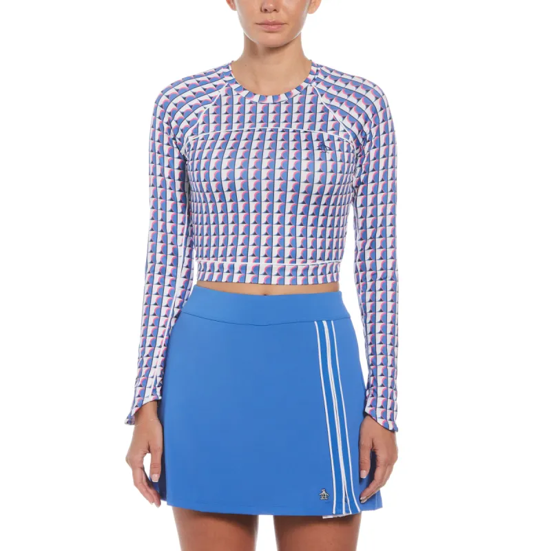 Women's Sun Protection Cropped Tennis Shirt sold by Original Penguin