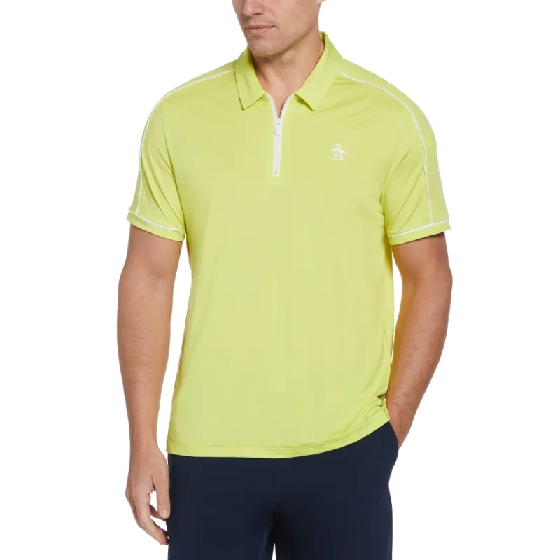 Piped Performance 1/4 Zip Tennis Polo sold by Original Penguin