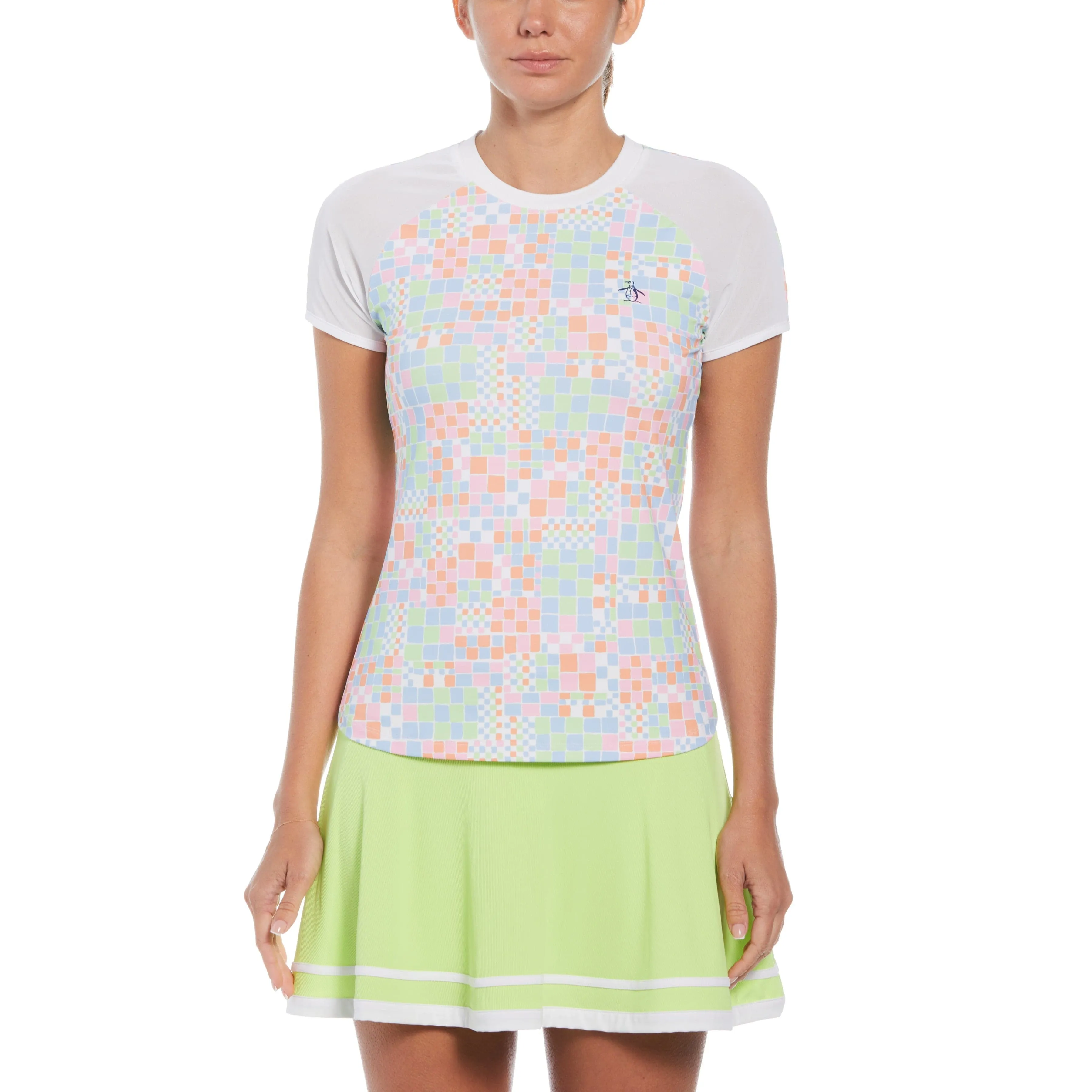 Women's Checkerboard Block Performance Tennis Tee sold by Original Penguin