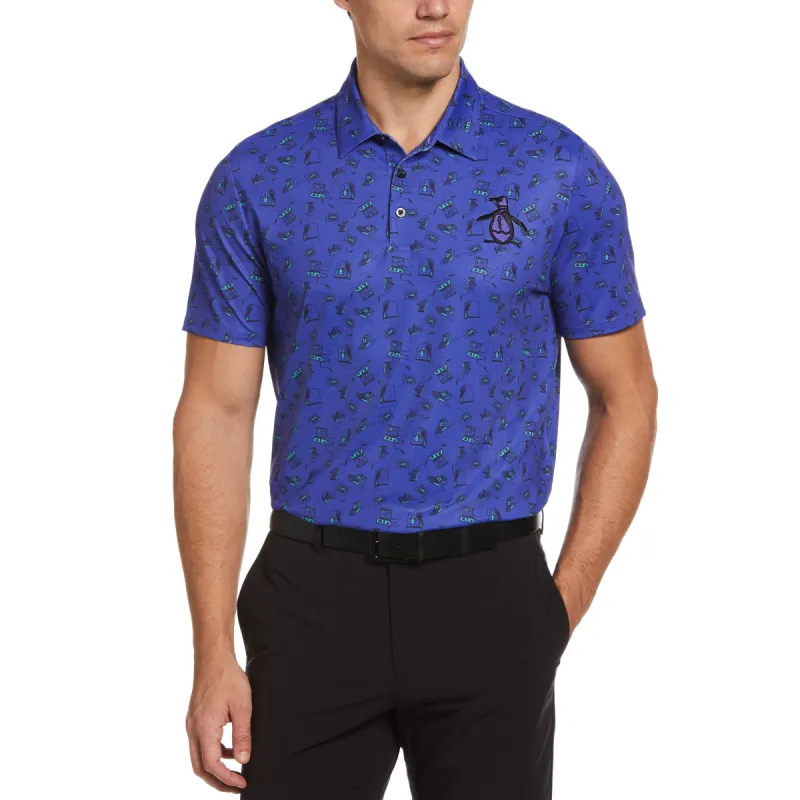 Retro Arcade Print Golf Polo sold by Original Penguin
