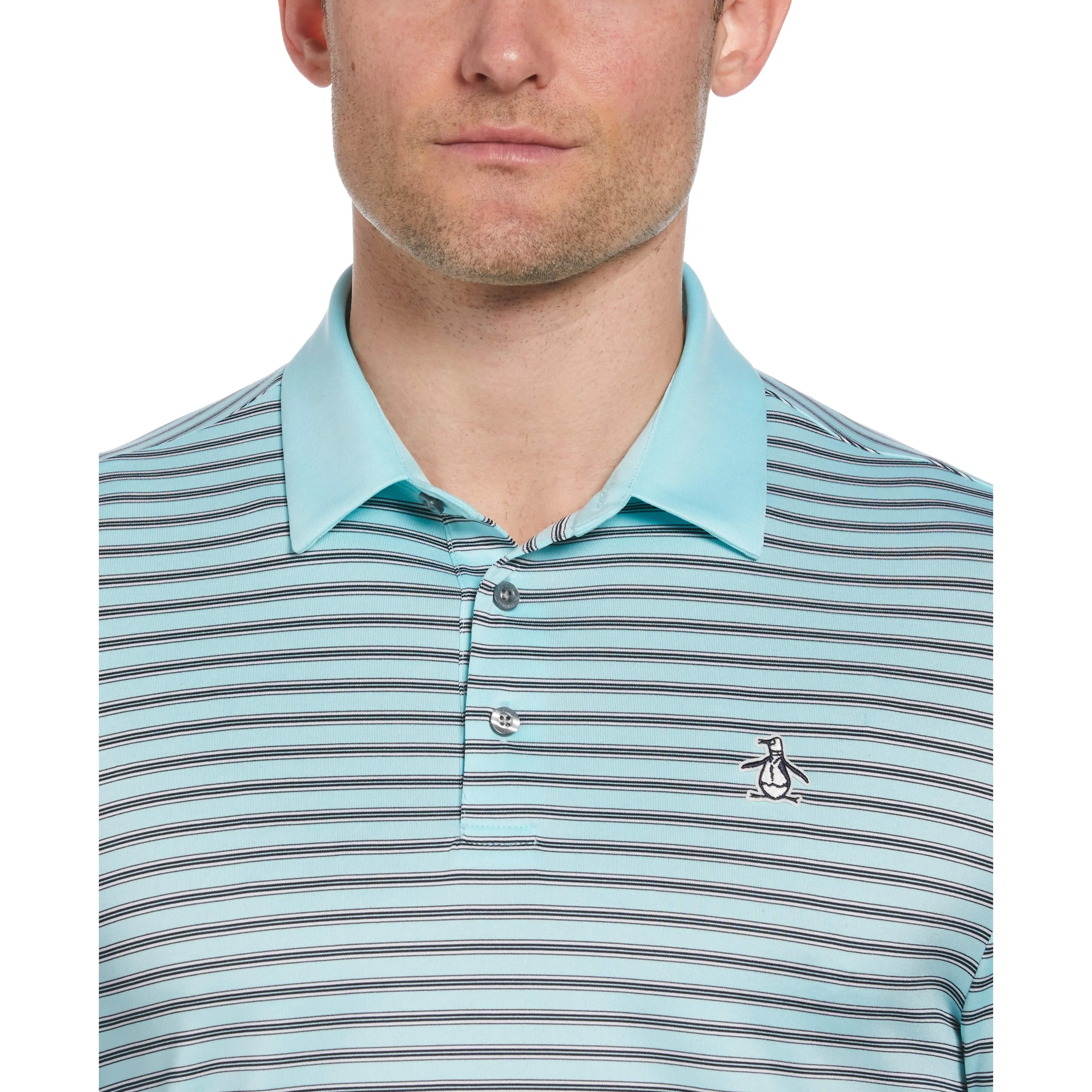 Heritage Stripe Solid Collar Golf Polo sold by Original Penguin product image thumbnail 4