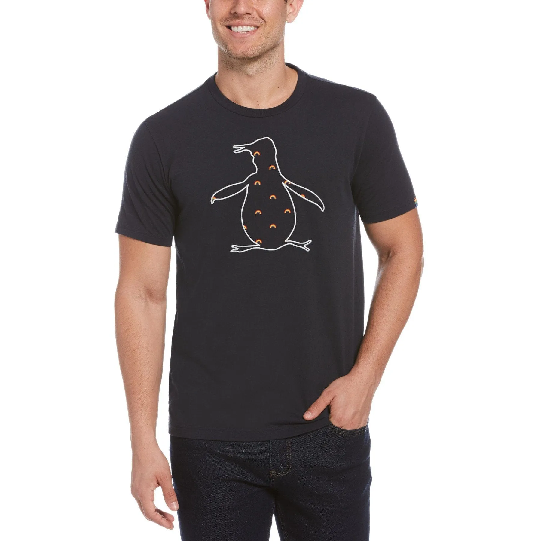 Pride Rainbow Fill Pete Tee sold by Original Penguin product image thumbnail 3