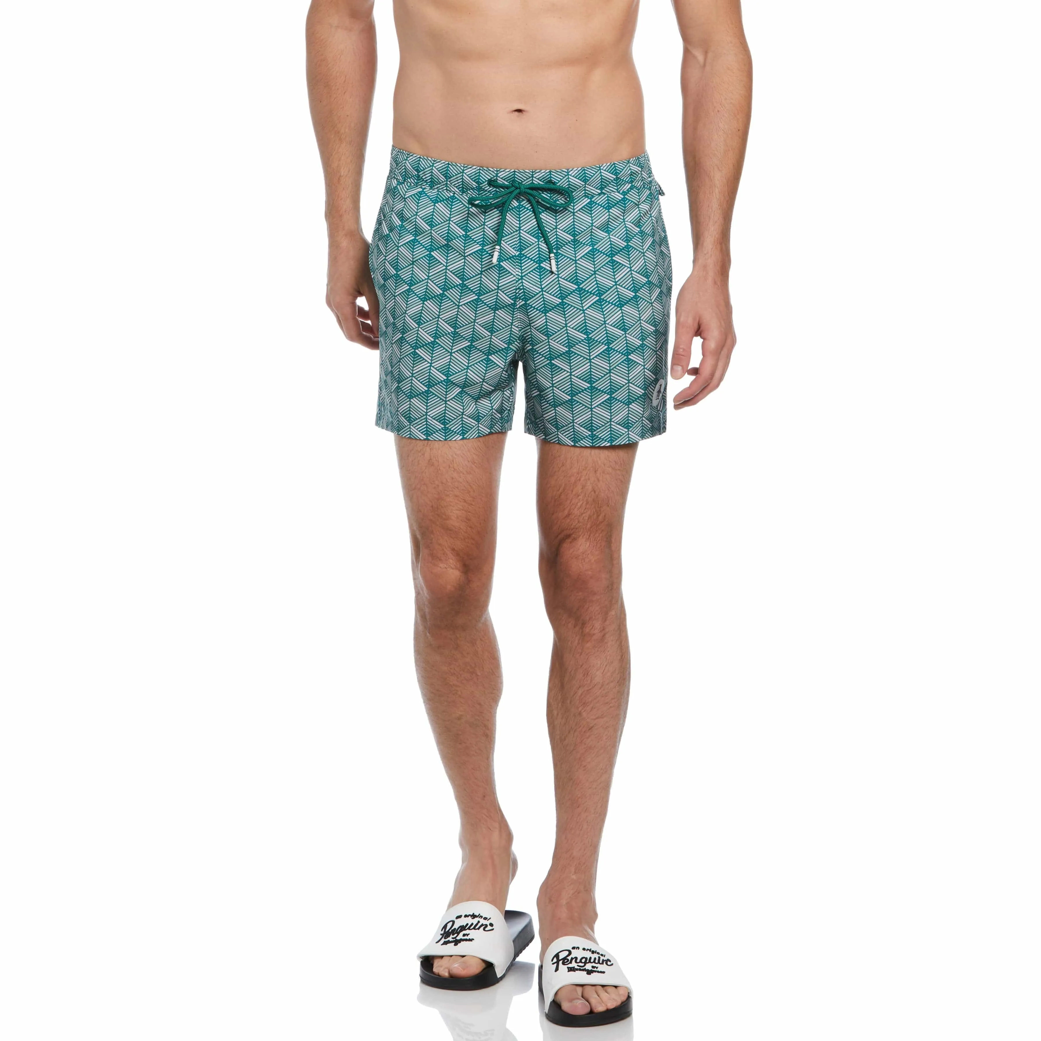Geo Print Swim Shorts sold by Original Penguin