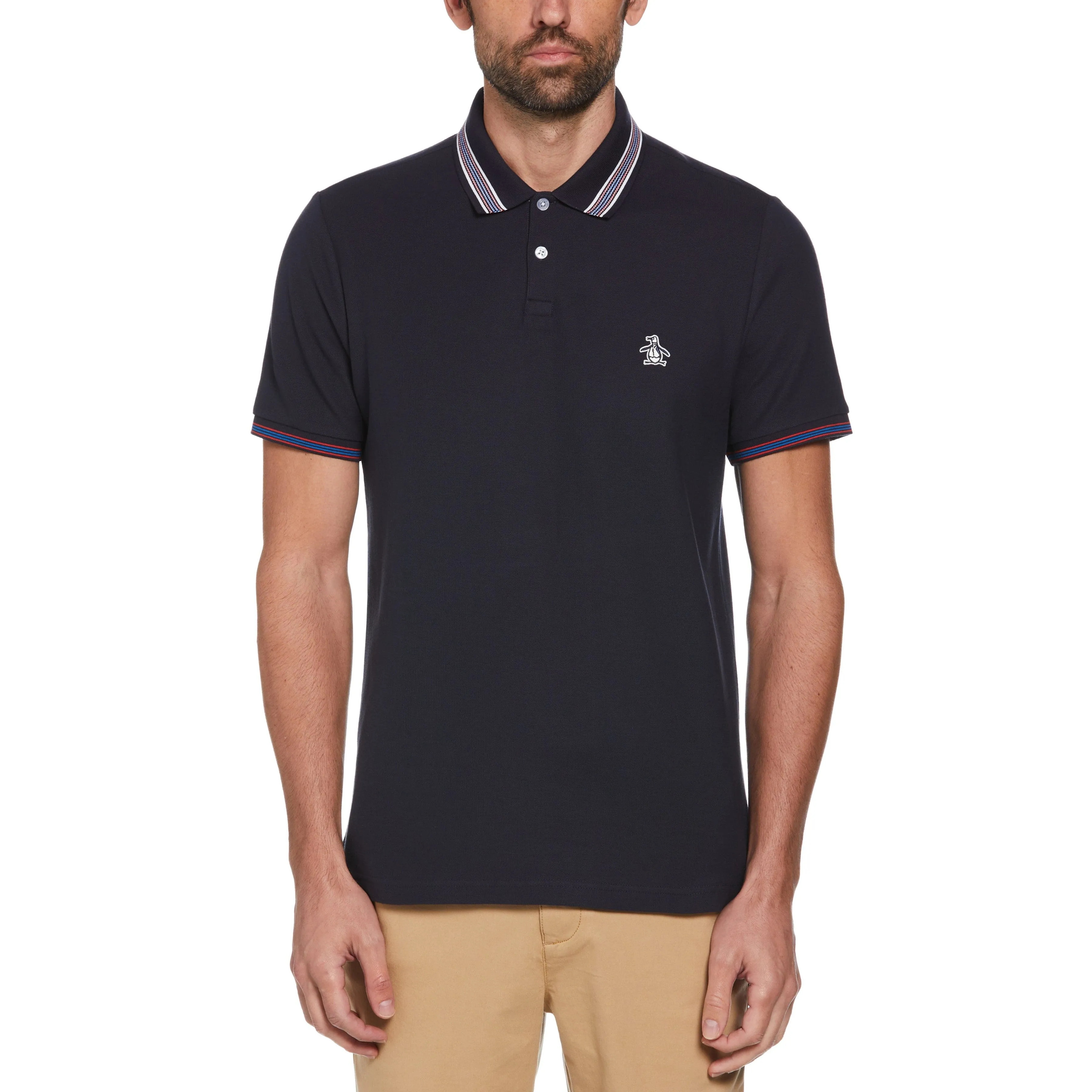 Thin Stripe Contrast Collar Polo sold by Original Penguin