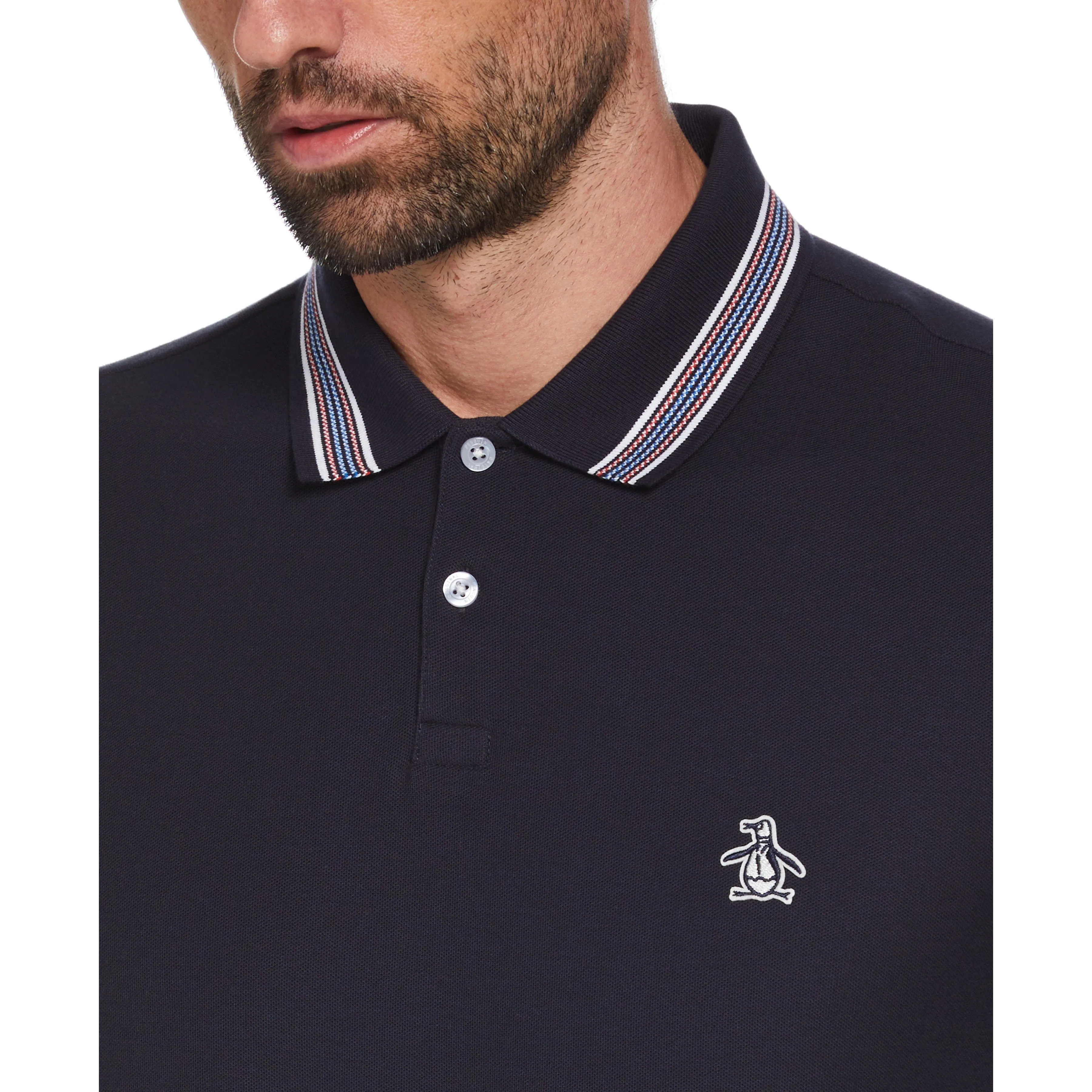 Thin Stripe Contrast Collar Polo sold by Original Penguin product image thumbnail 3