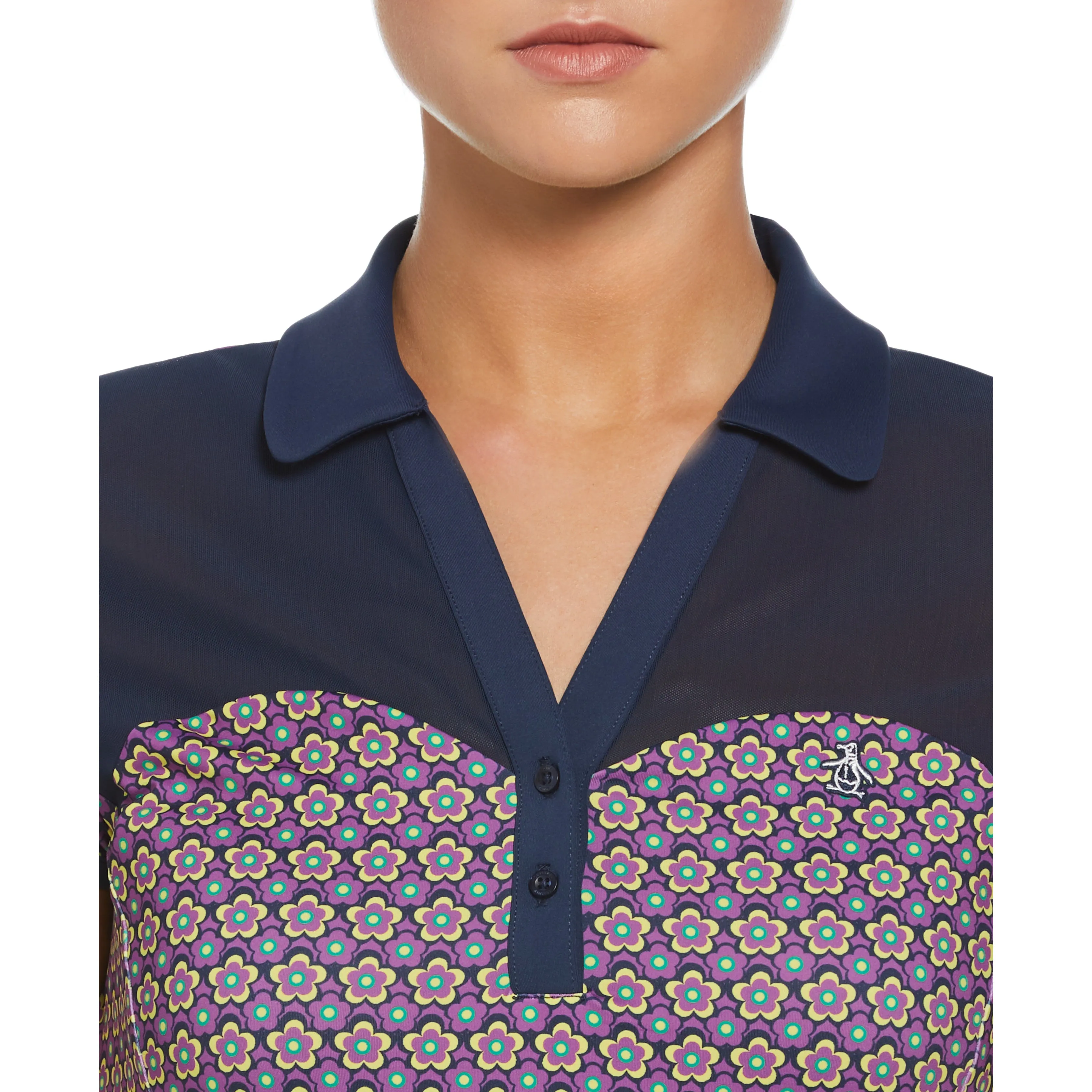 Women's Sweetheart Floral Print Polo sold by Original Penguin product image thumbnail 3