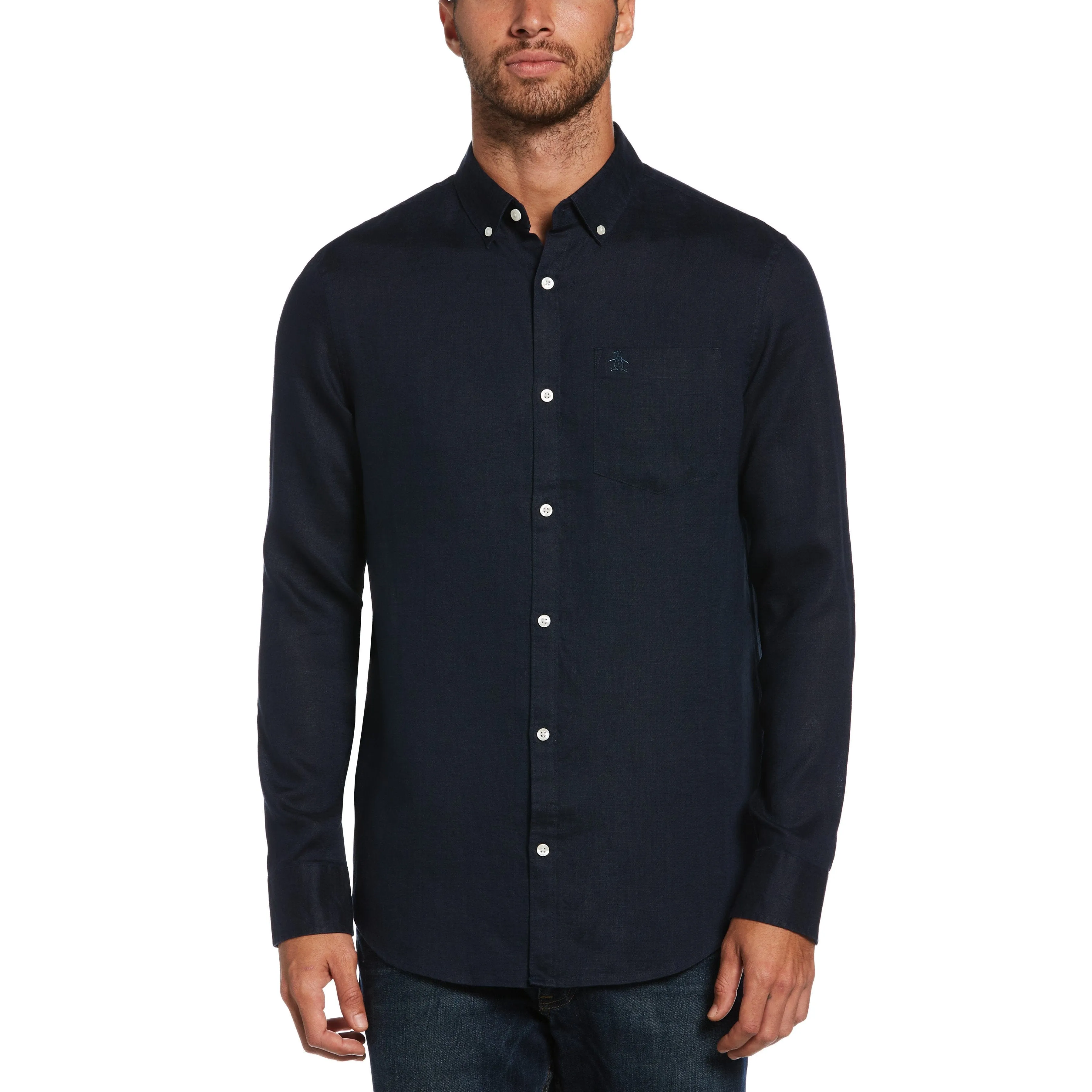 Washed Linen Shirt sold by Original Penguin